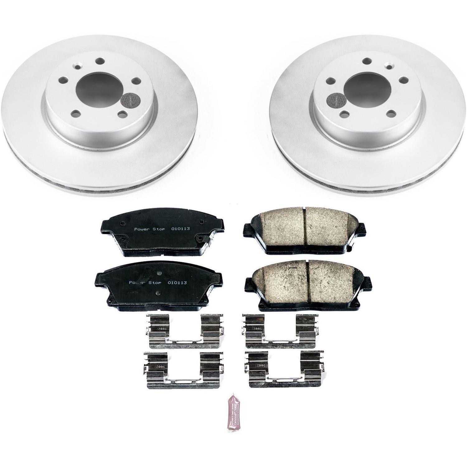 Power Stop 13-15 Cadillac ATS Front & Rear Z17 Evolution Geomet Coated Brake Kit (1x psbCRK6385, 1x psbCRK6386) thumbnail 6