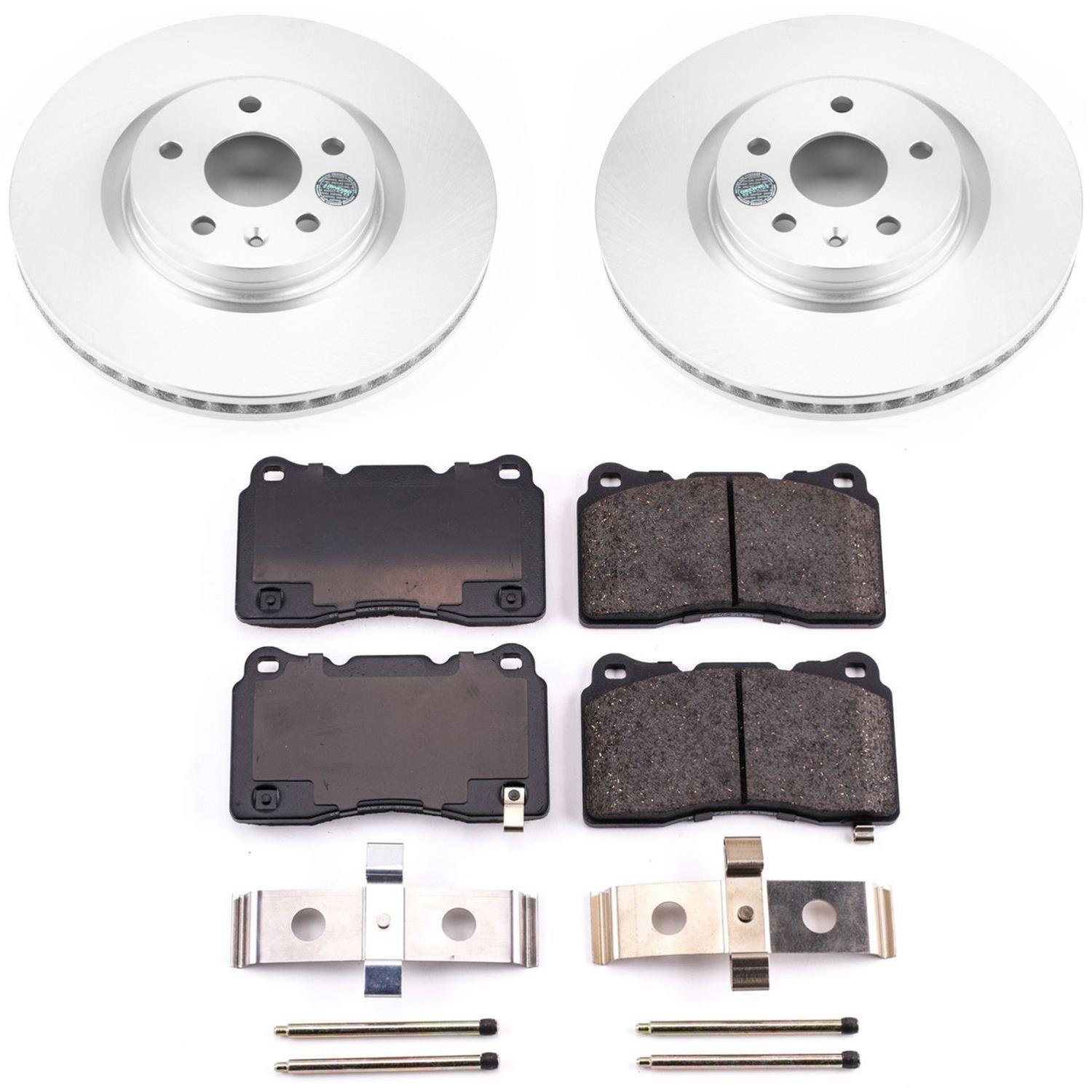 Power Stop 14-17 Buick Regal Front & Rear Z17 Evolution Geomet Coated Brake Kit (1x psbCRK5547, 1x psbCRK6391) thumbnail 4