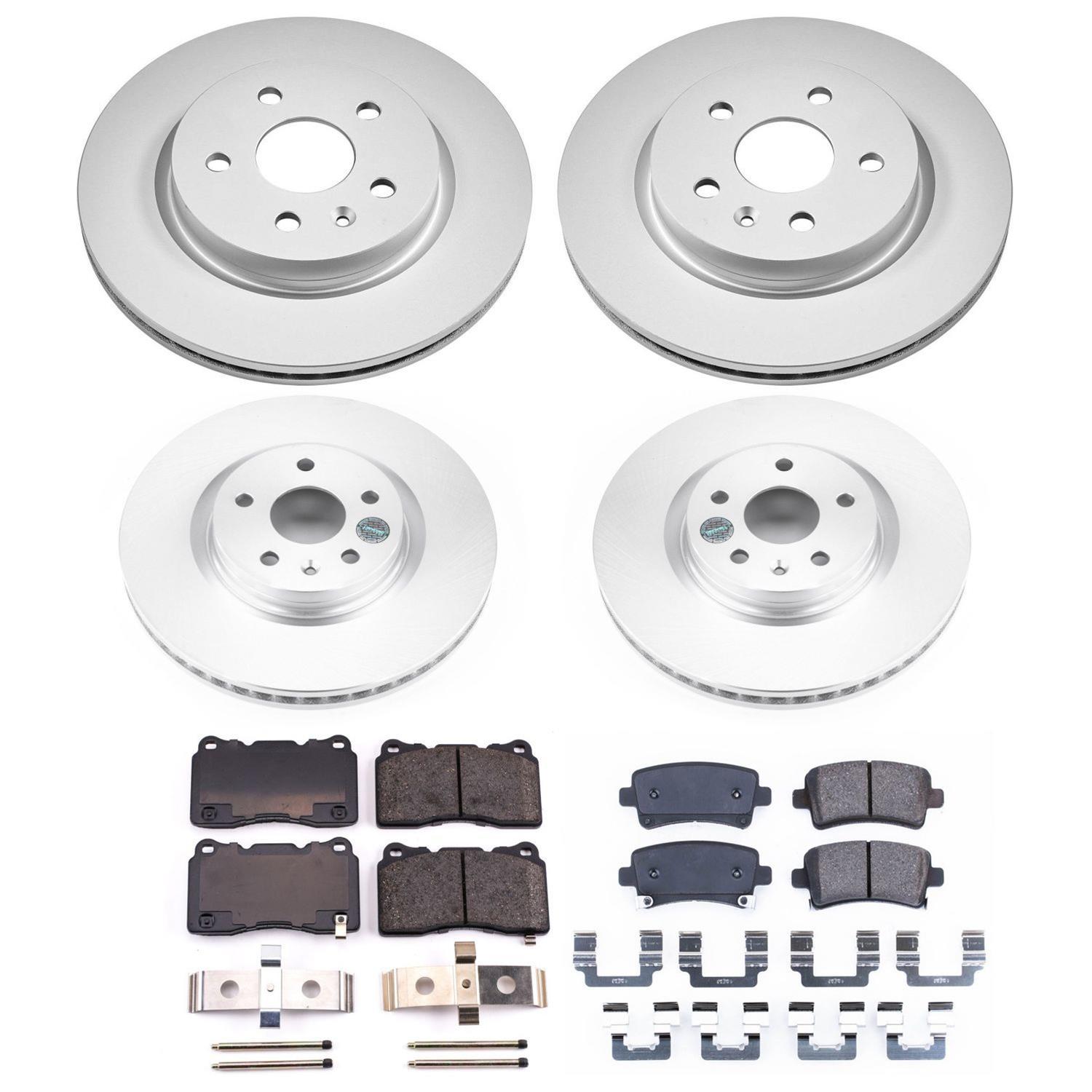 Power Stop 14-17 Buick Regal Front & Rear Z17 Evolution Geomet Coated Brake Kit (1x psbCRK5547, 1x psbCRK6391) thumbnail 6