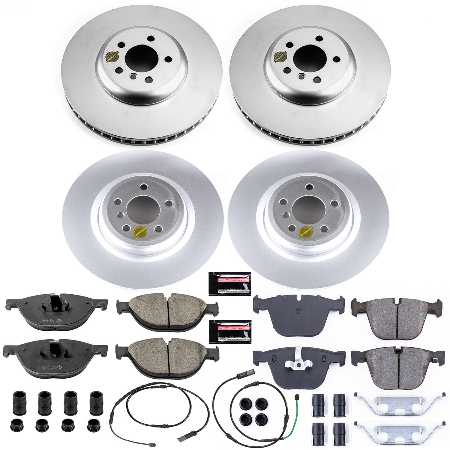 Power Stop 10-15 BMW 550i GT Front & Rear Z23 Evolution Sport Coated Brake Kit (1x psbCRK6414, 1x psbCRK6416) thumbnail 4
