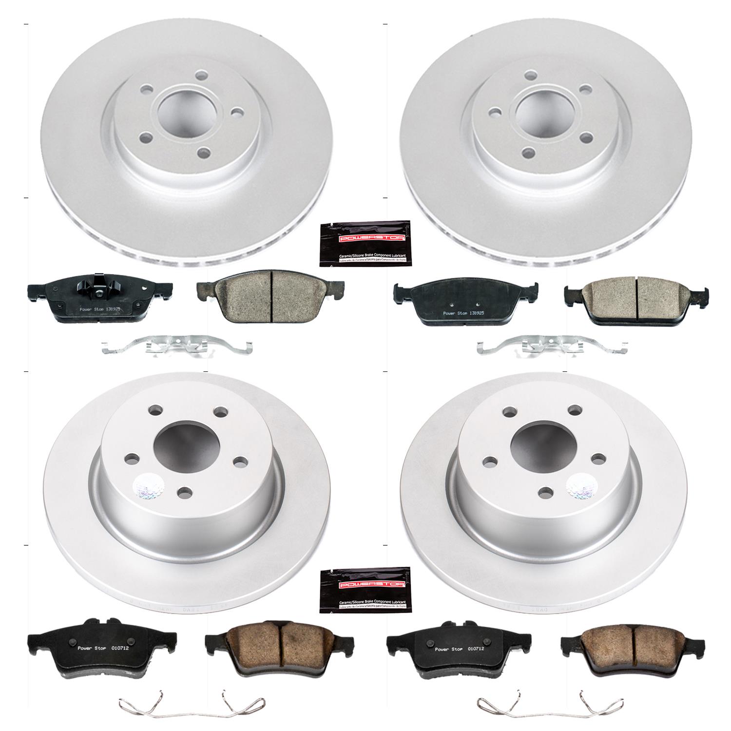 Power Stop 13-16 Ford Escape Front & Rear Z23 Evolution Sport Coated Brake Kit (Bundled Kit) thumbnail 4