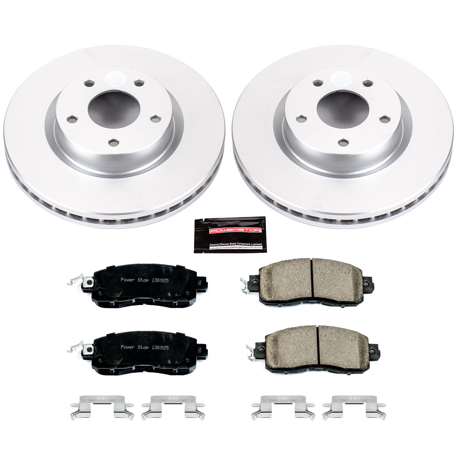 Power Stop 13-18 Nissan Altima Front & Rear Z17 Evolution Geomet Coated Brake Kit (1x psbCRK6494, 1x psbCRK098) thumbnail 7