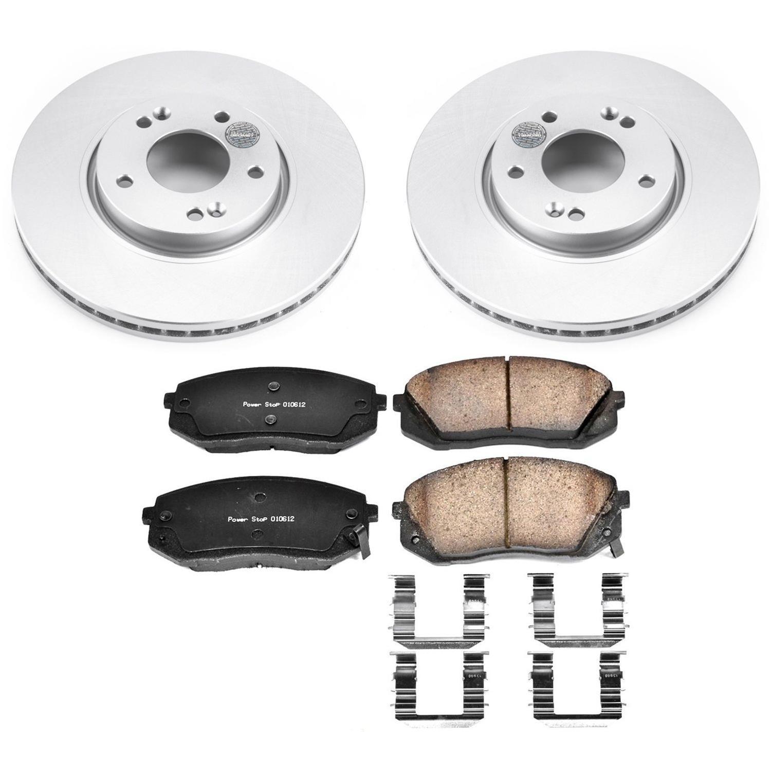 Power Stop 12-16 Kia Sportage Front & Rear Z17 Evolution Geomet Coated Brake Kit (1x psbCRK6093, 1x psbCRK6510) thumbnail 6