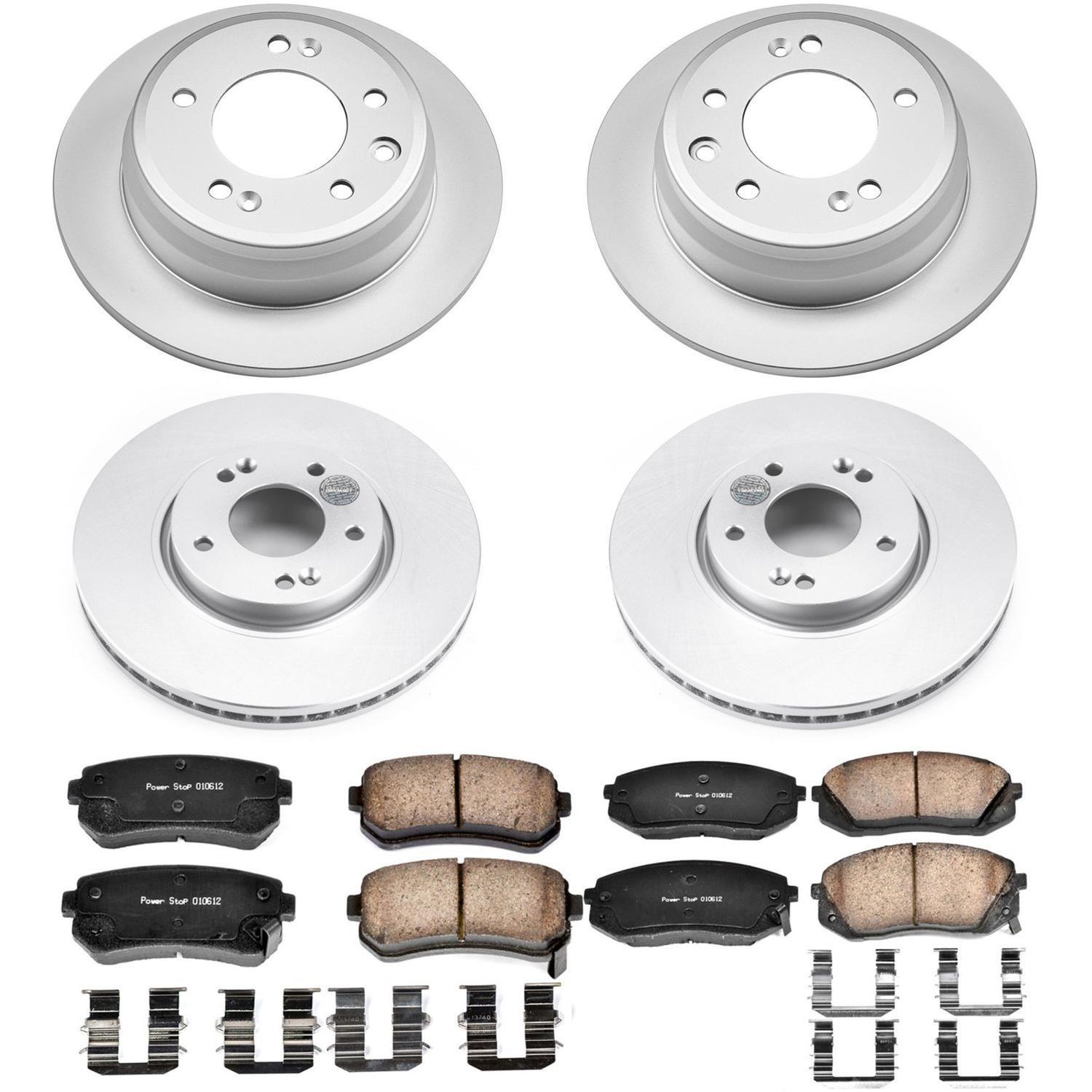 Power Stop 12-16 Kia Sportage Front & Rear Z17 Evolution Geomet Coated Brake Kit (1x psbCRK6093, 1x psbCRK6510) thumbnail 4