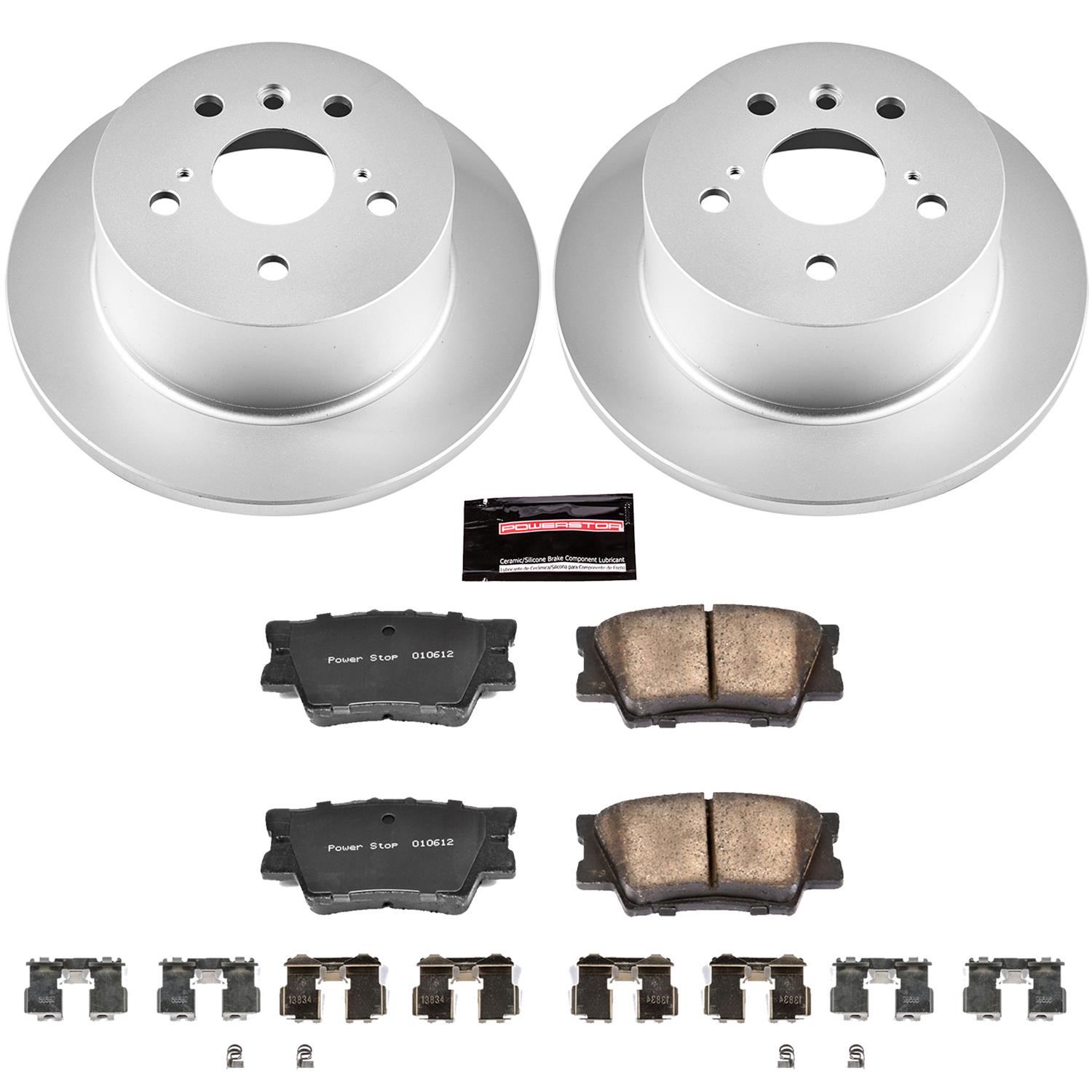 Power Stop 13-18 Lexus ES300h Front & Rear Z17 Evolution Geomet Coated Brake Kit (1x psbCRK6520, 1x psbCRK3053) thumbnail 6