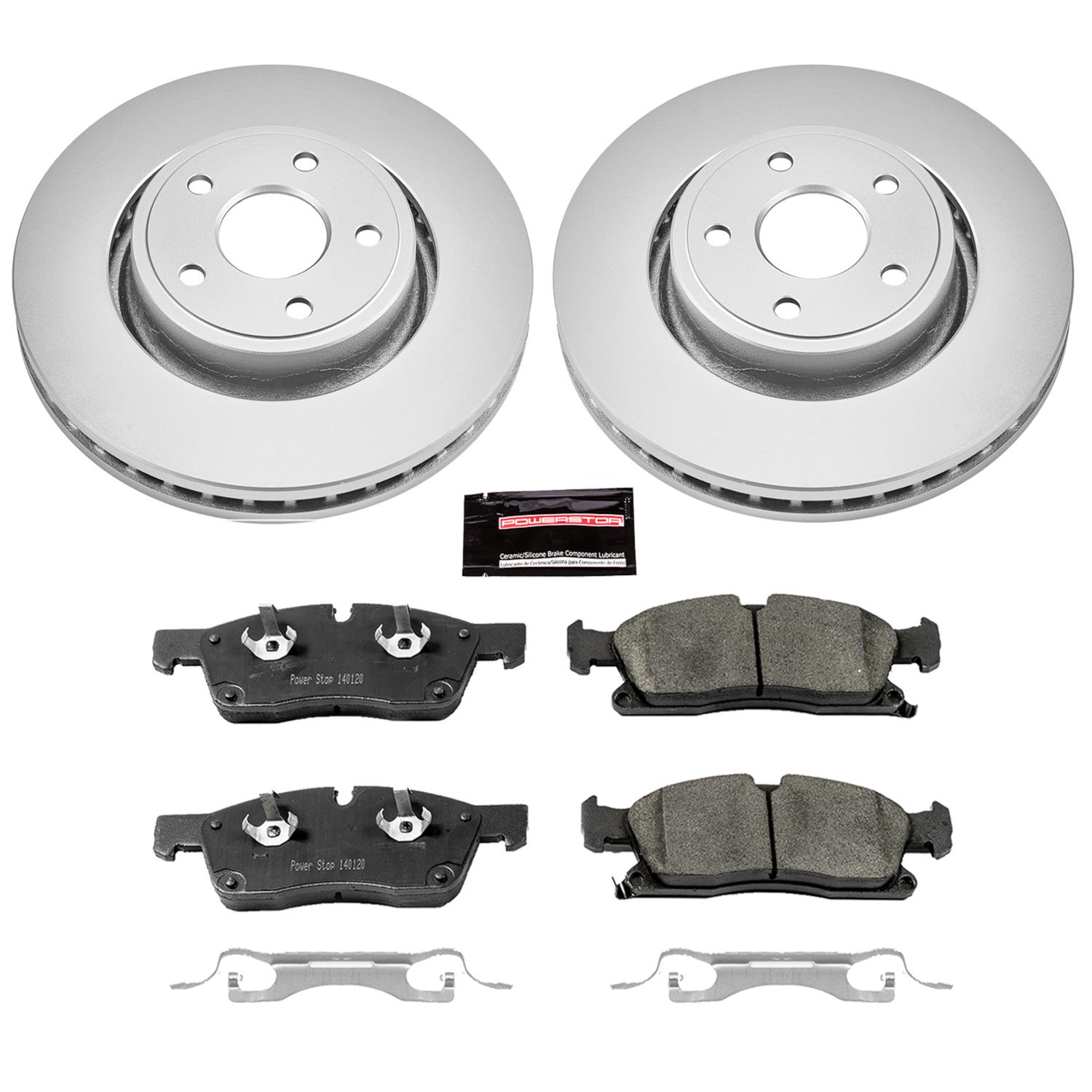 Power Stop 13-16 Dodge Durango Front & Rear Z17 Evolution Geomet Coated Brake Kit (1x psbCRK6536, 1x psbCRK5953) thumbnail 5