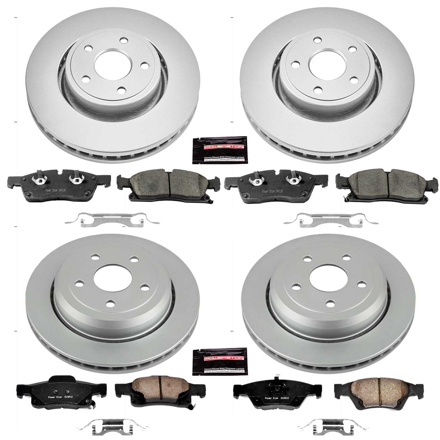 Power Stop 13-16 Dodge Durango Front & Rear Z17 Evolution Geomet Coated Brake Kit (1x psbCRK6536, 1x psbCRK5953) thumbnail 4