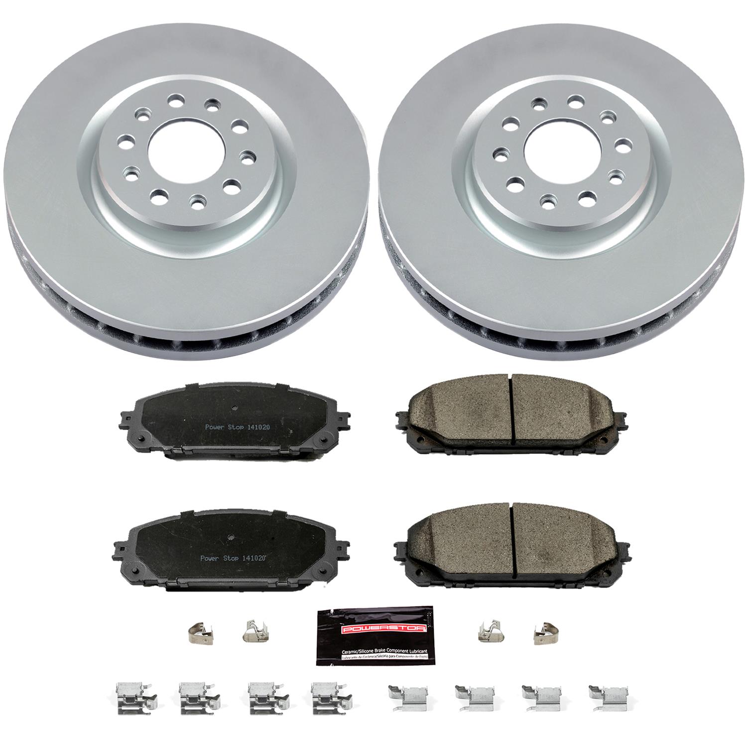 Power Stop 14-16 Jeep Cherokee Front & Rear Z17 Evolution Geomet Coated Brake Kit (1x psbCRK6542, 1x psbCRK6540) thumbnail 6