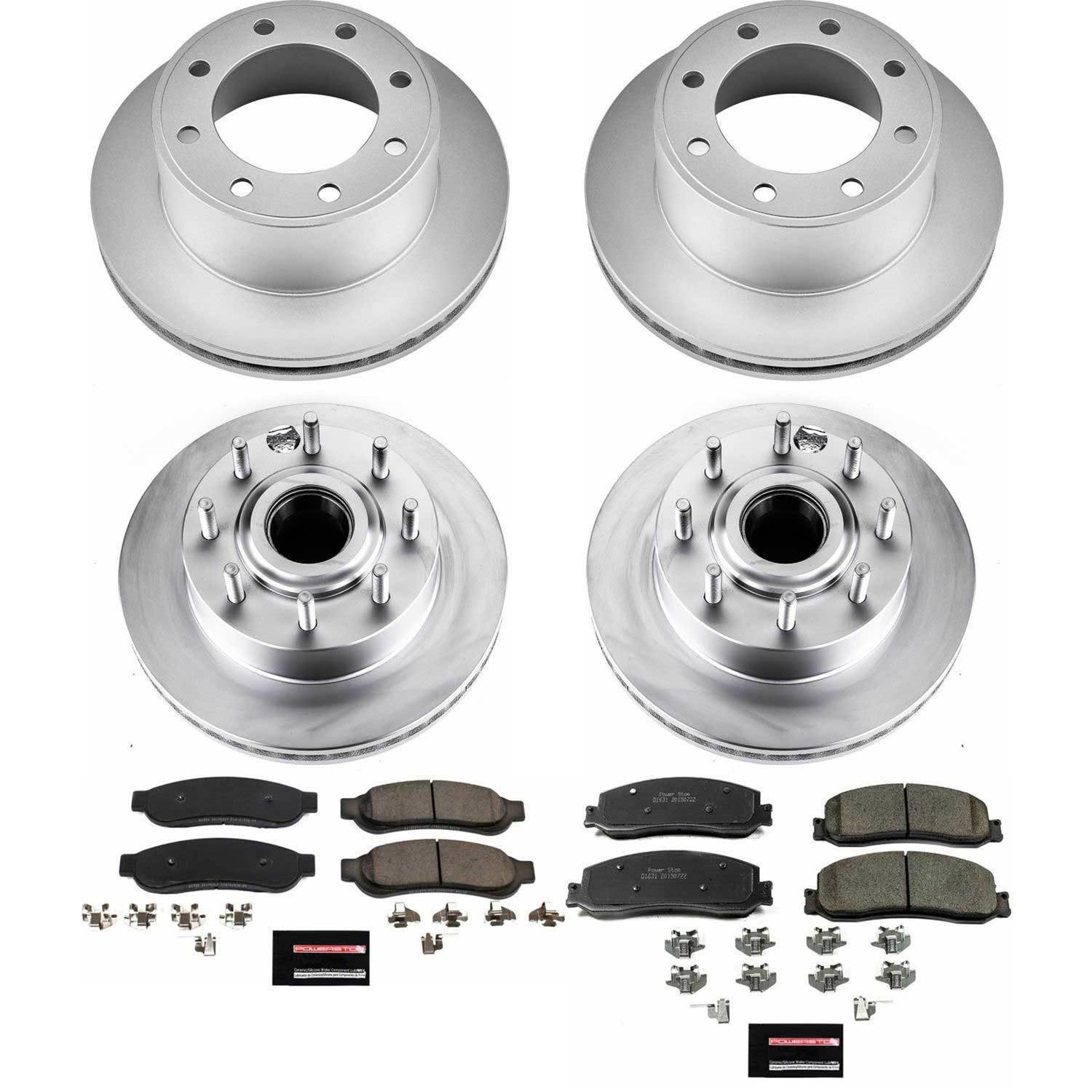 Power Stop 2012 Ford F-350 Super Duty Front & Rear Z2017 Coated Brake Kit (2x psbAR85138EVC, 2x psbAR85116EVC, 1x psb17-1334, 1x psb17-1631) thumbnail 8