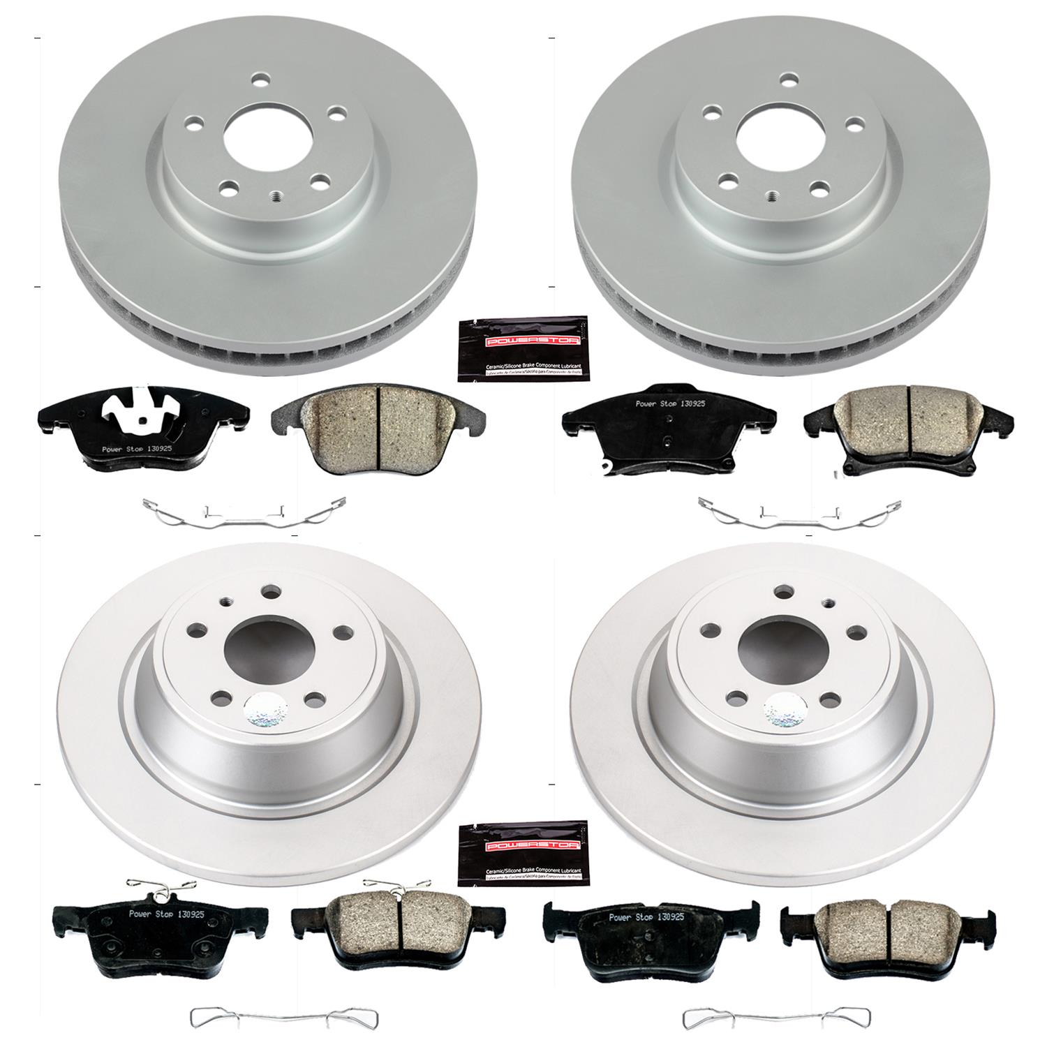 Power Stop 13-19 Ford Fusion Front & Rear Z17 Evolution Geomet Coated Brake Kit (1x psbCRK6559, 1x psbCRK6399) thumbnail 4