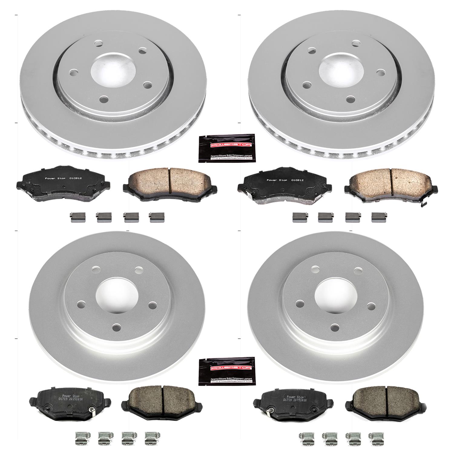 Power Stop 12-16 Chrysler Town & Country Front & Rear Z17 Evolution Geomet Coated Brake Kit (1x psbCRK6544, 1x psbCRK3118) thumbnail 4