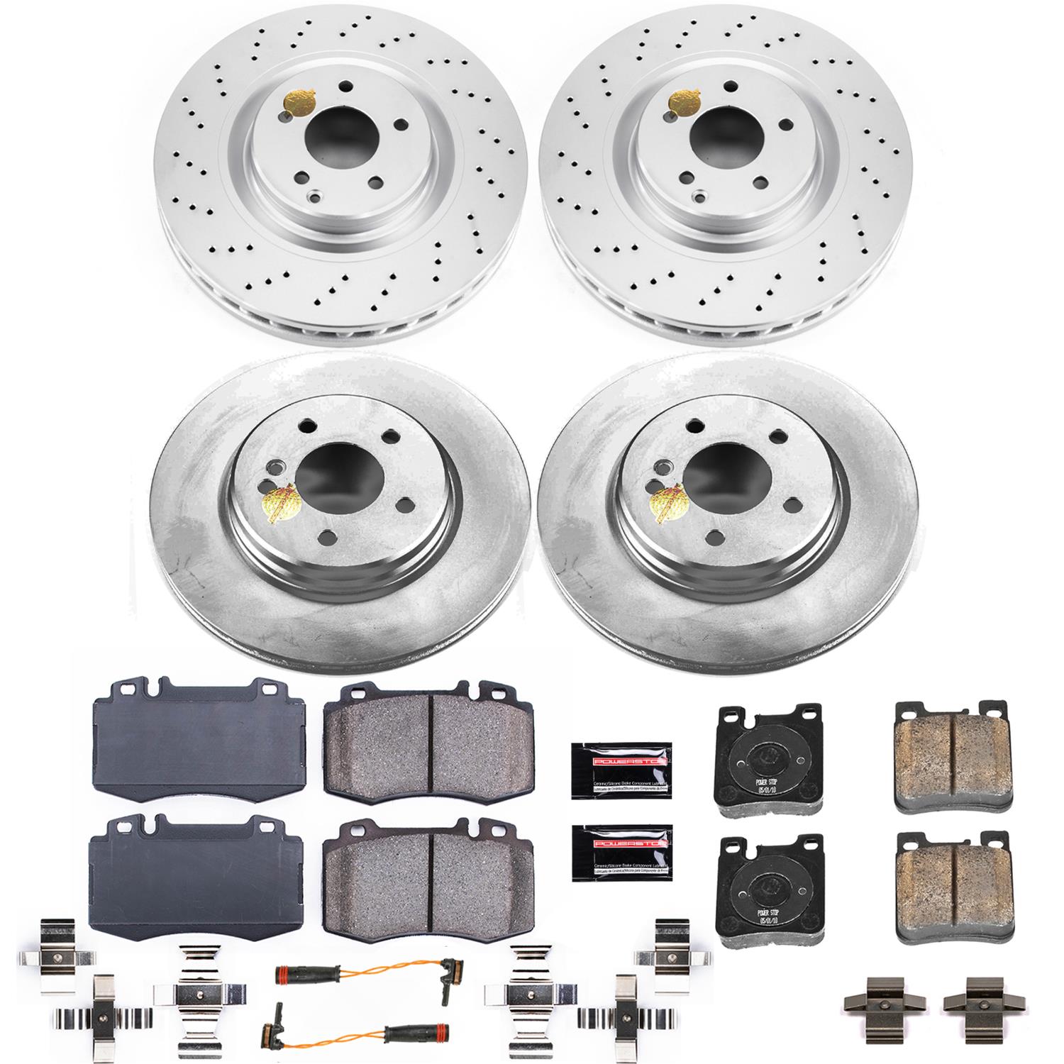 Power Stop 03-06 Mercedes-Benz CLK500 Front & Rear Z23 Evolution Sport Coated Brake Kit (1x psbCRK6718, 1x psbCRK6585) thumbnail 4