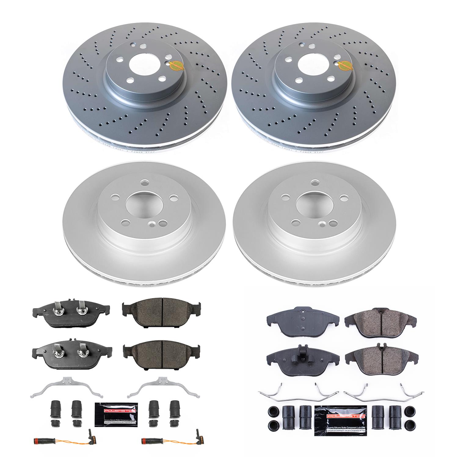 Power Stop 12-14 Mercedes-Benz E550 Front & Rear Z23 Coated Brake Kit (Bundled Kit) thumbnail 4