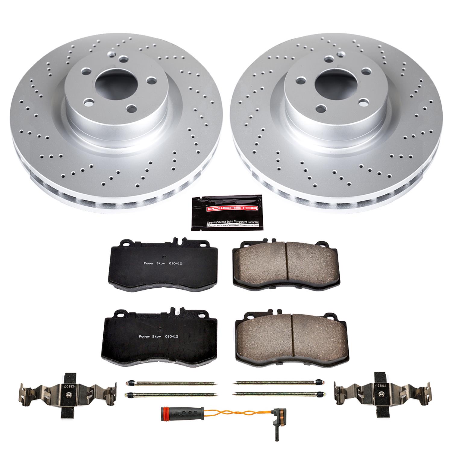 Power Stop 10-11 Mercedes-Benz E550 Front & Rear Z23 Evolution Sport Coated Brake Kit (1x psbCRK6640, 1x psbCRK6881) thumbnail 6