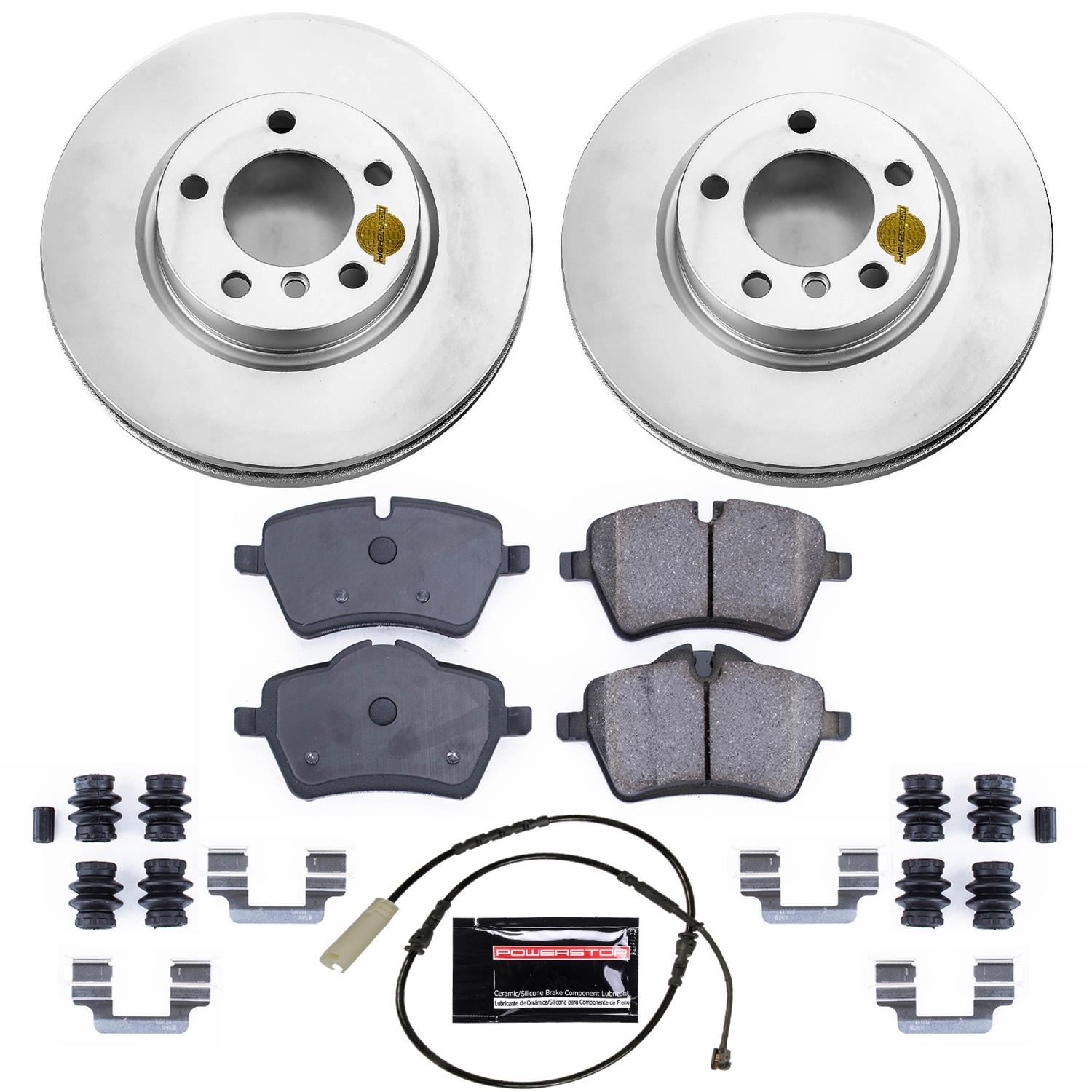 Power Stop 11-16 Mini Cooper Countryman Front & Rear Z23 Evolution Sport Coated Brake Kit (1x psbCRK6664, 1x psbCRK6665) thumbnail 2