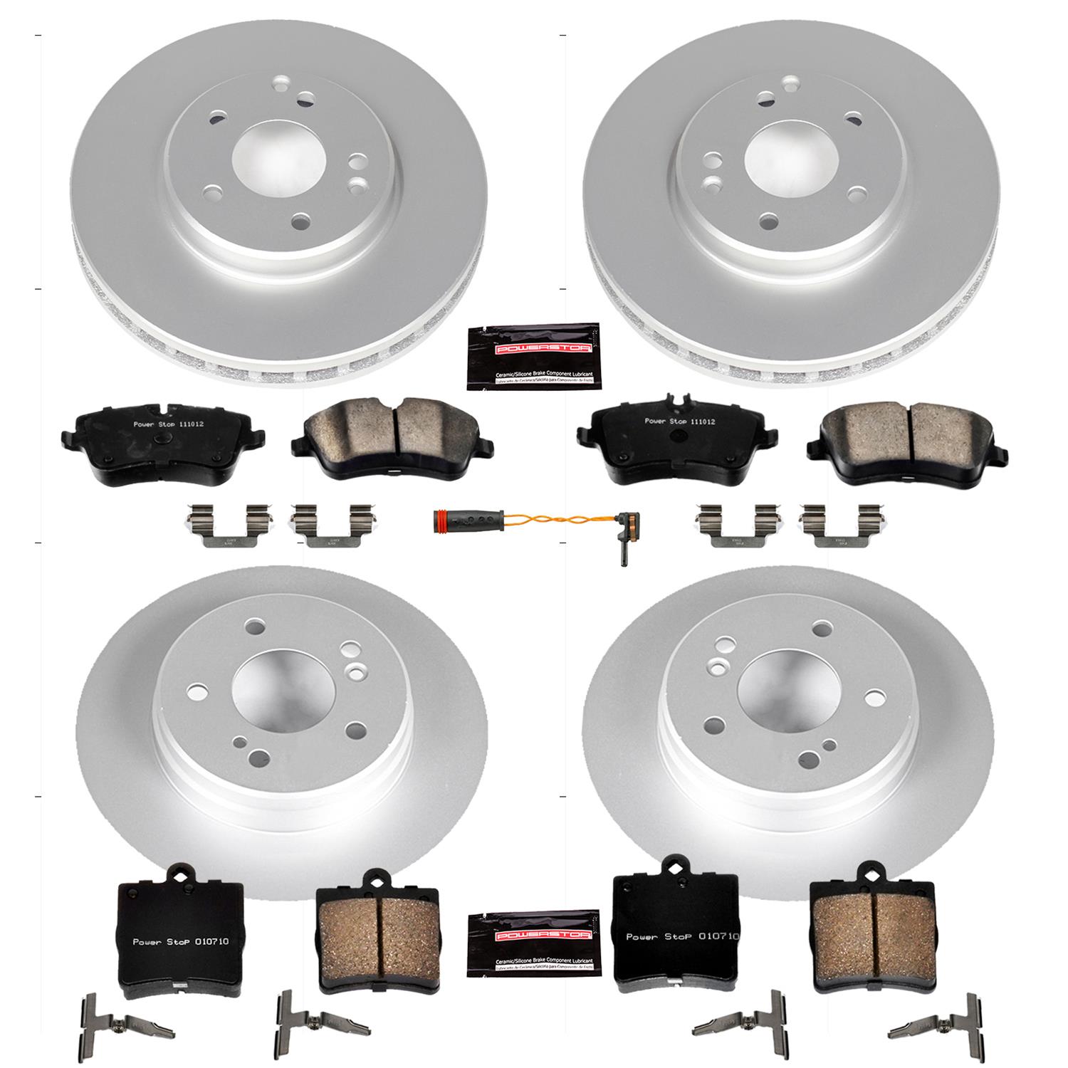 Power Stop 06-08 Mercedes-Benz SLK280 Front & Rear Z23 Evolution Sport Coated Brake Kit (1x psbCRK6702, 1x psbCRK368) thumbnail 4