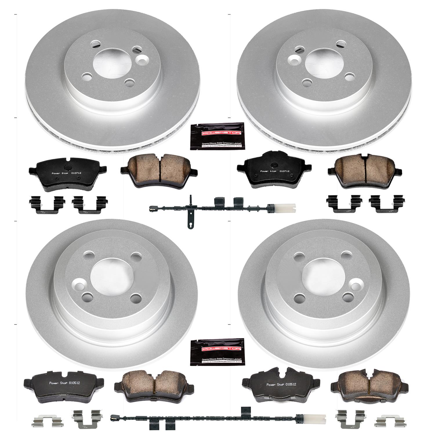 Power Stop 11-16 Mini Cooper Front & Rear Z23 Evolution Sport Coated Brake Kit (1x psbCRK6741, 1x psbCRK6331) thumbnail 4