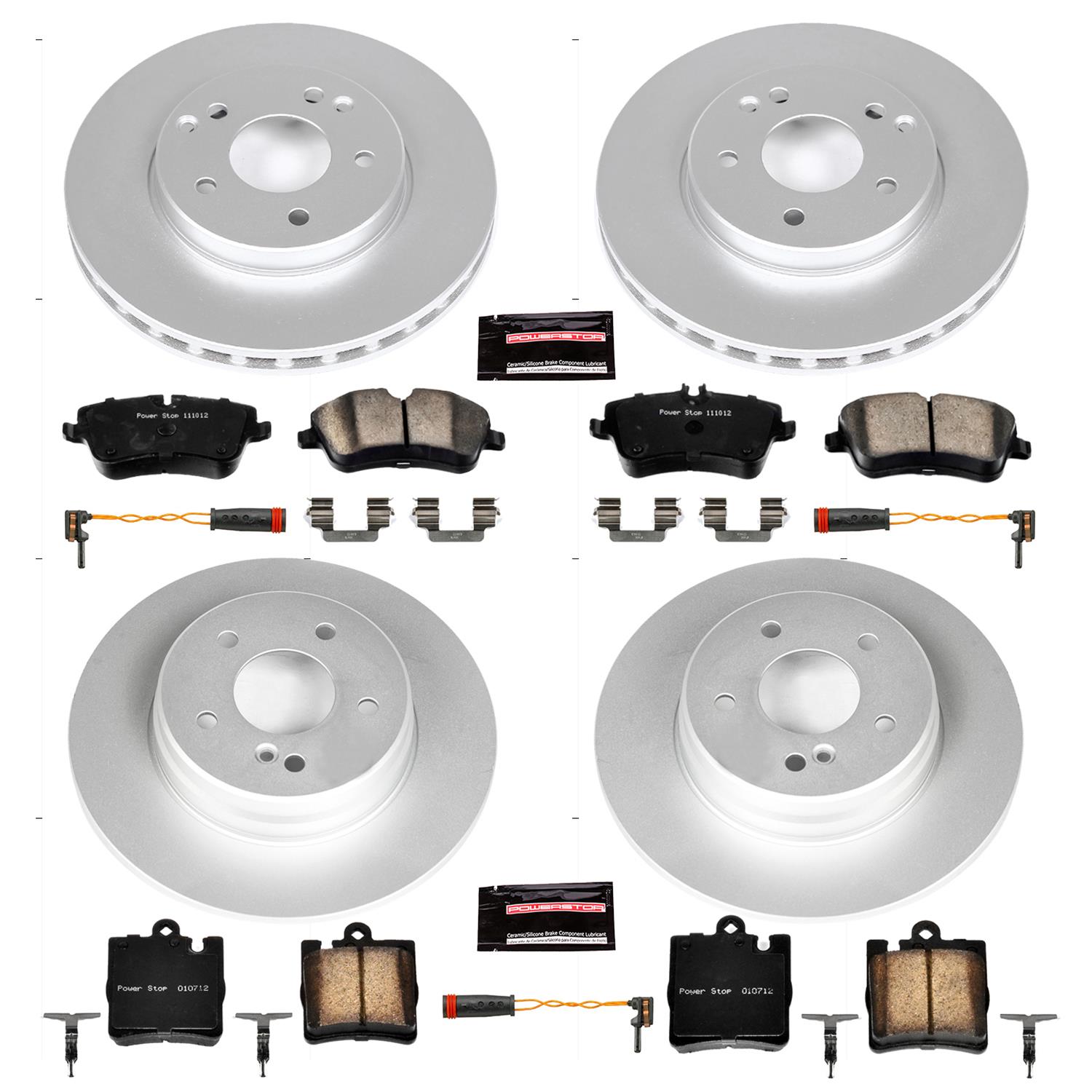 Power Stop 03-05 Mercedes-Benz C240 Front & Rear Z23 Evolution Sport Coated Brake Kit (1x psbCRK3048, 1x psbCRK6698) thumbnail 4