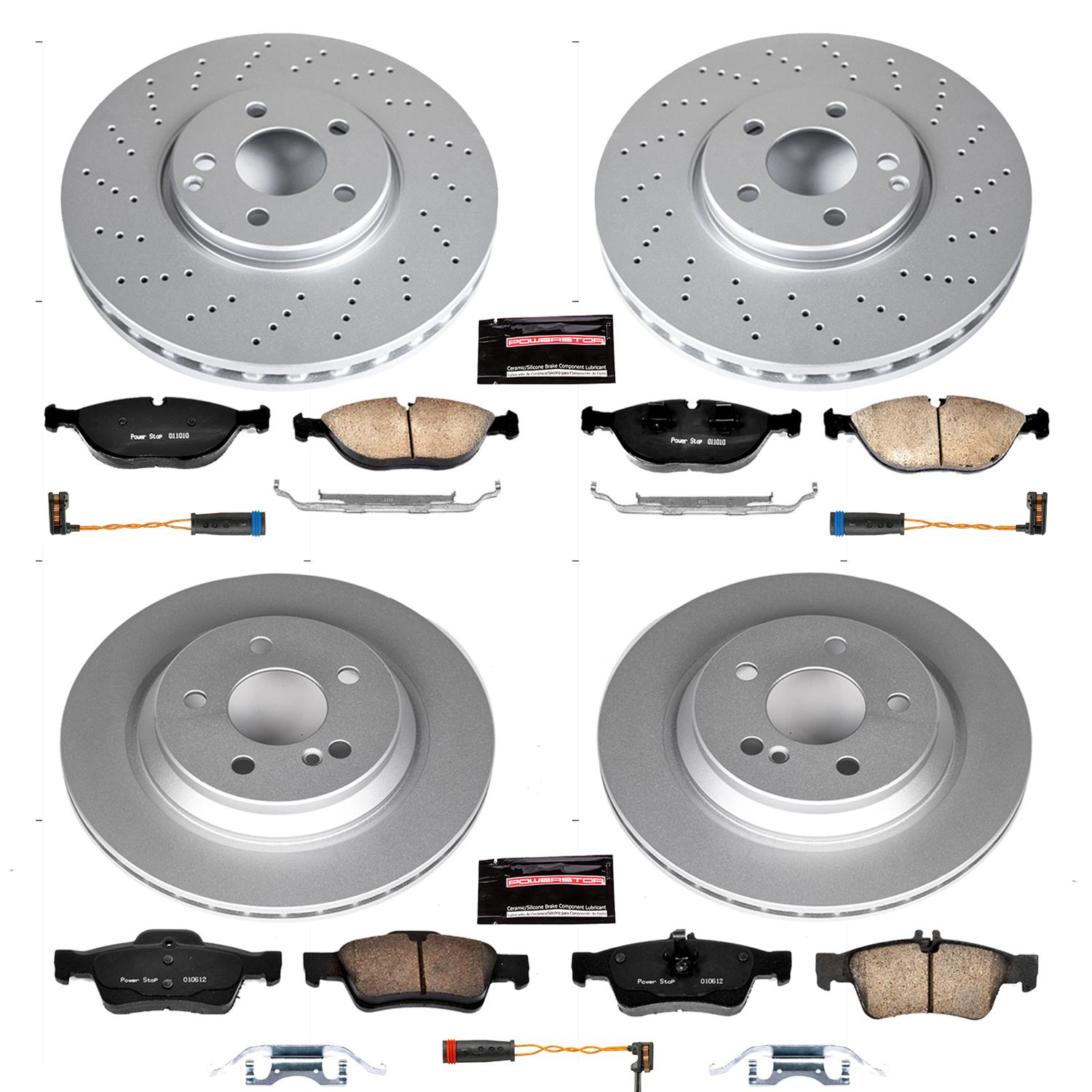 Power Stop 03-06 Mercedes-Benz S430 Front & Rear Z23 Evolution Sport Coated Brake Kit (1x psbCRK6567, 1x psbCRK5120) thumbnail 4