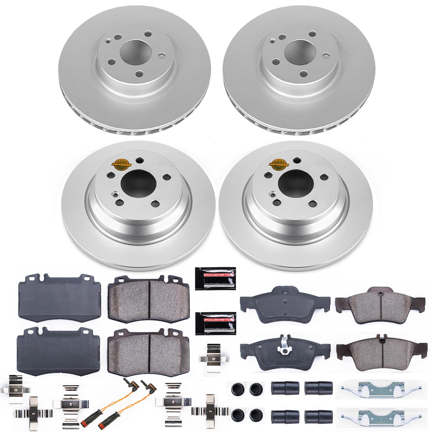 Power Stop 07-12 Mercedes-Benz SL550 Front & Rear Z23 Evolution Sport Coated Brake Kit (1x psbCRK6752, 1x psbCRK6566) thumbnail 5
