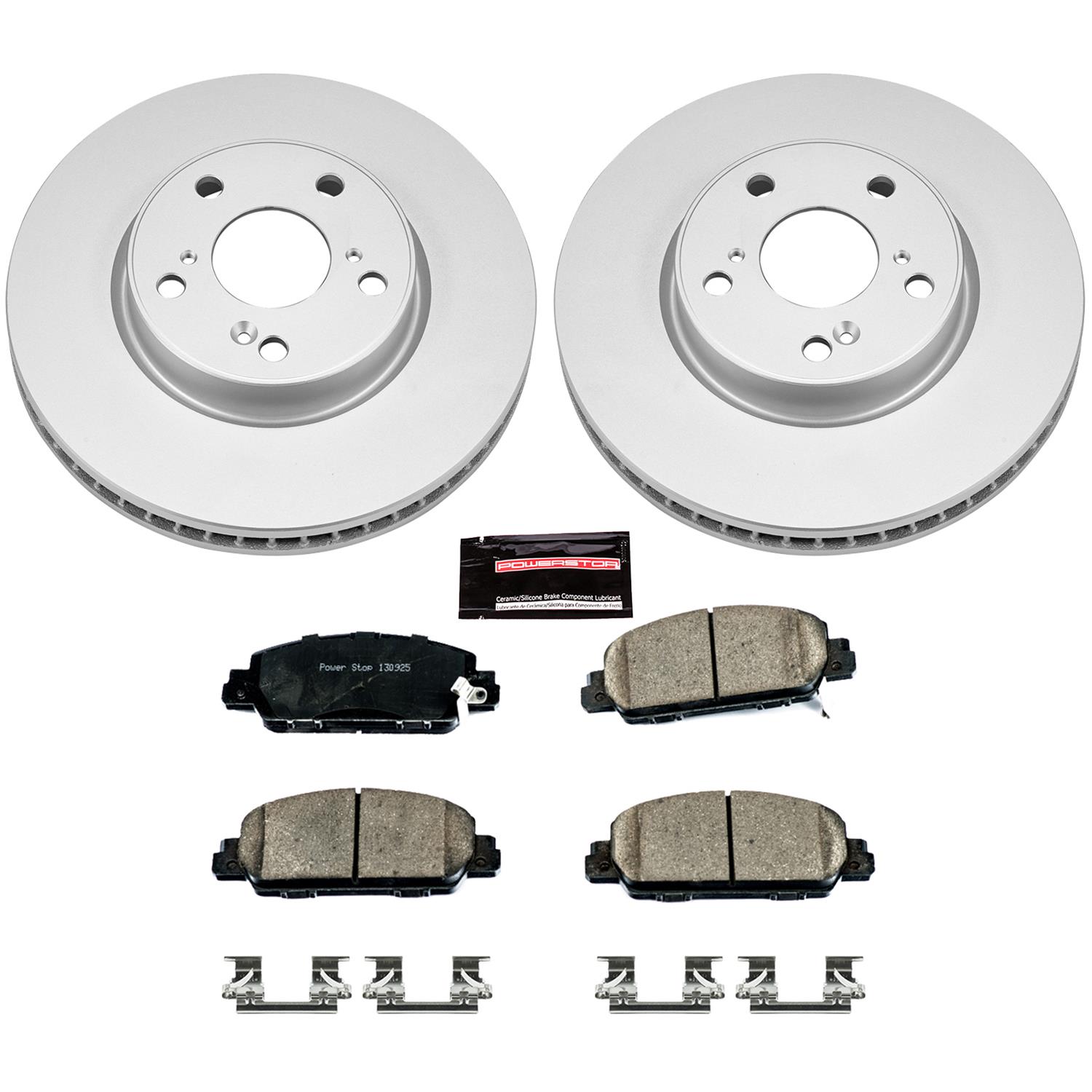 Power Stop 16-18 Honda HR-V Front & Rear Z17 Evolution Geomet Coated Brake Kit (1x psbCRK6777, 1x psbCRK7340) thumbnail 6