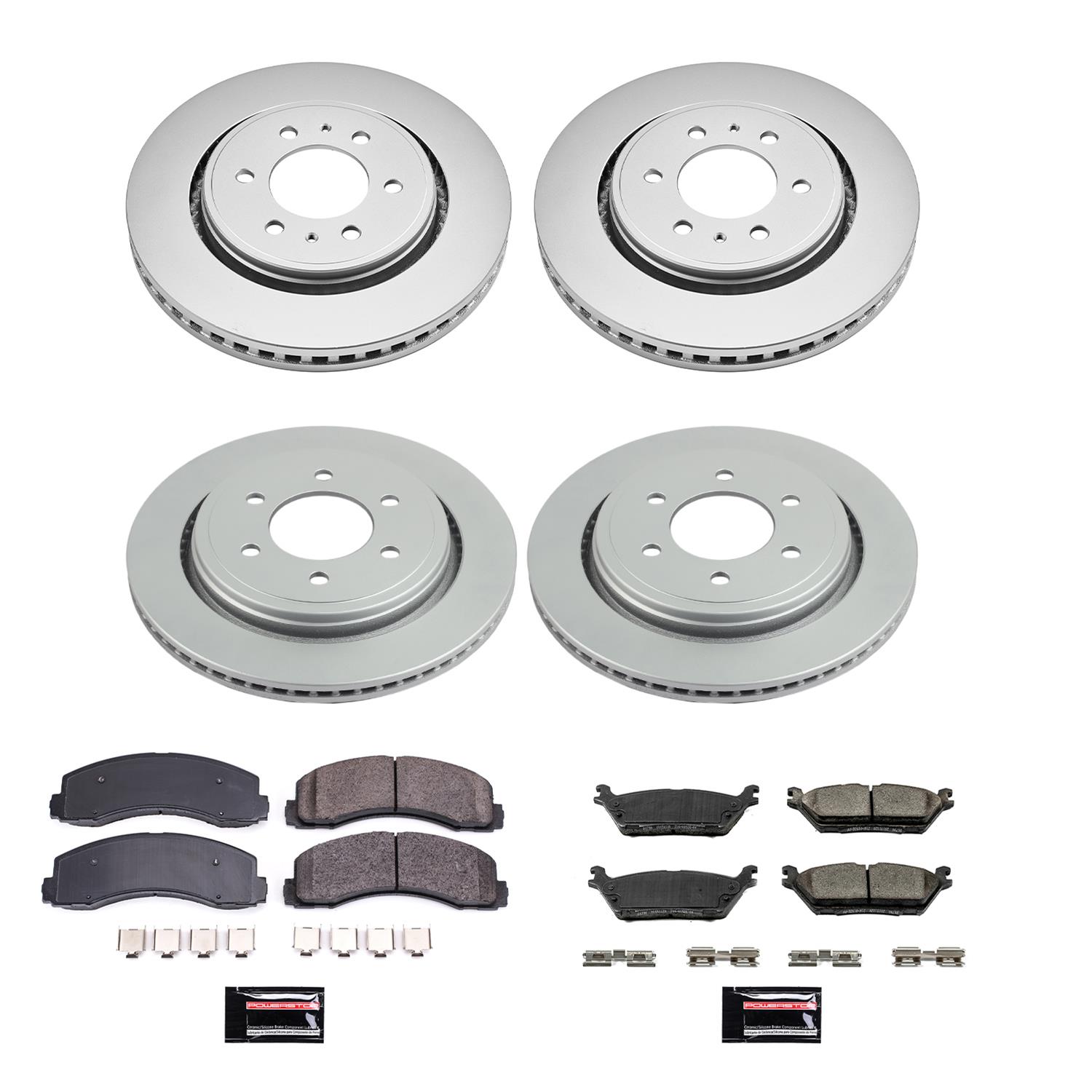 Power Stop 15-17 Ford F-150 Front & Rear Z17 Evolution Geomet Coated Brake Kit (1x psbCRK3167, 1x psbCRK6814) thumbnail 6