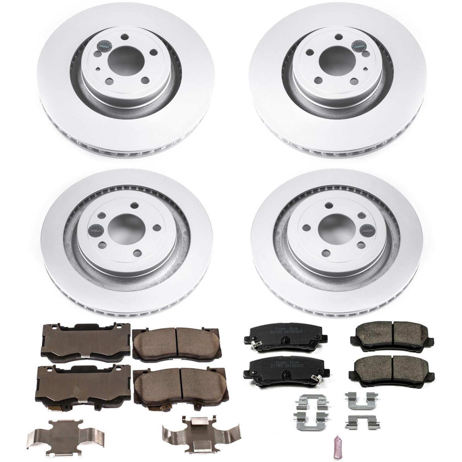 Power Stop 15-19 Ford Mustang Front & Rear Z17 Evolution Geomet Coated Brake Kit (1x psbCRK6806, 1x psbCRK6812) thumbnail 4
