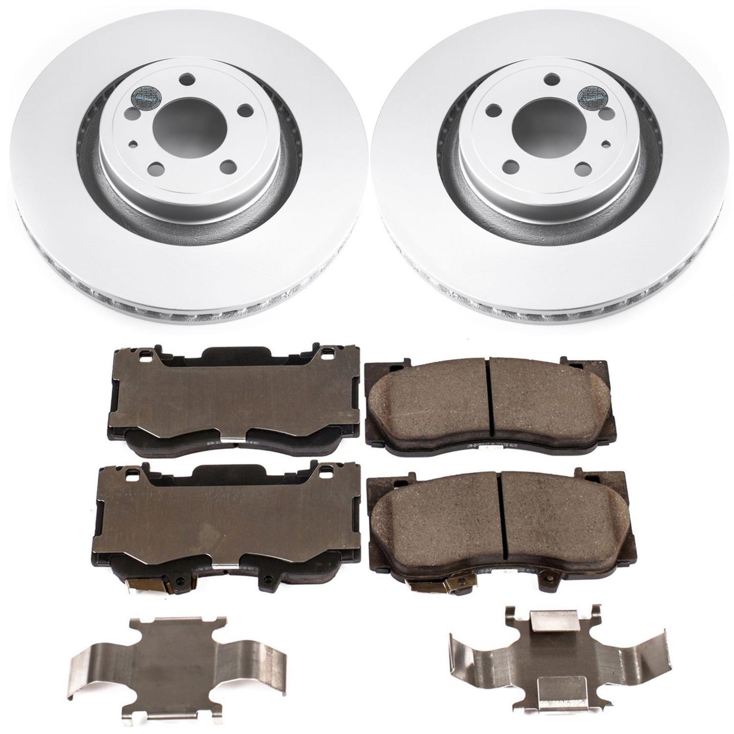 Power Stop 15-19 Ford Mustang Front & Rear Z17 Evolution Geomet Coated Brake Kit (1x psbCRK6806, 1x psbCRK6812) thumbnail 5