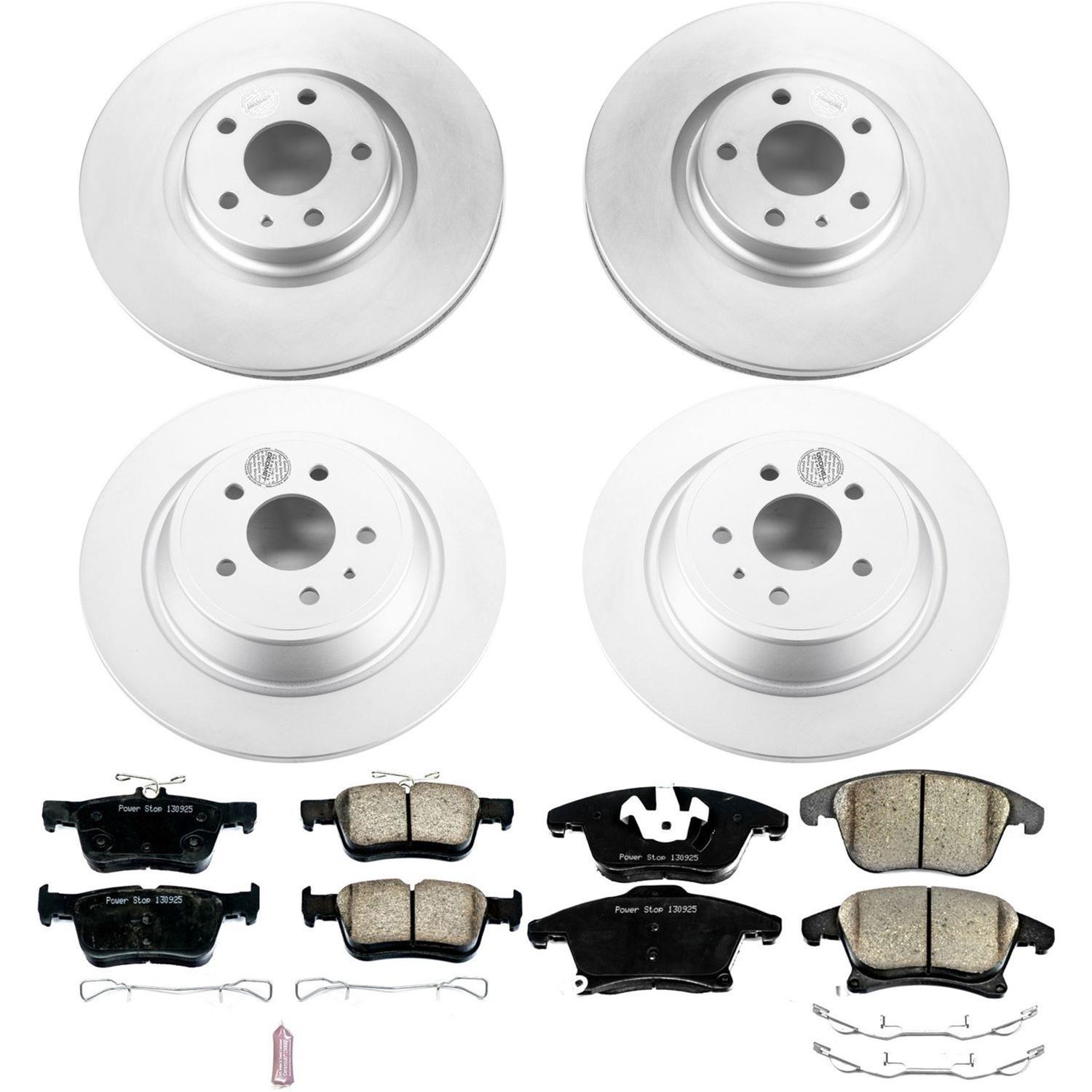 Power Stop 13-19 Ford Fusion Front & Rear Z17 Evolution Geomet Coated Brake Kit (1x psbCRK6816, 1x psbCRK6817) thumbnail 5