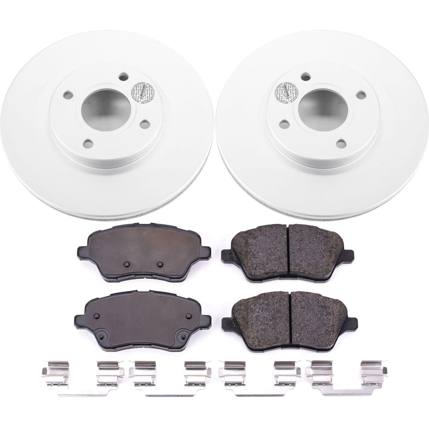 Power Stop 14-19 Ford Fiesta Front & Rear Z17 Evolution Geomet Coated Brake Kit (1x psbCRK1363, 1x psbCRK6818) thumbnail 8