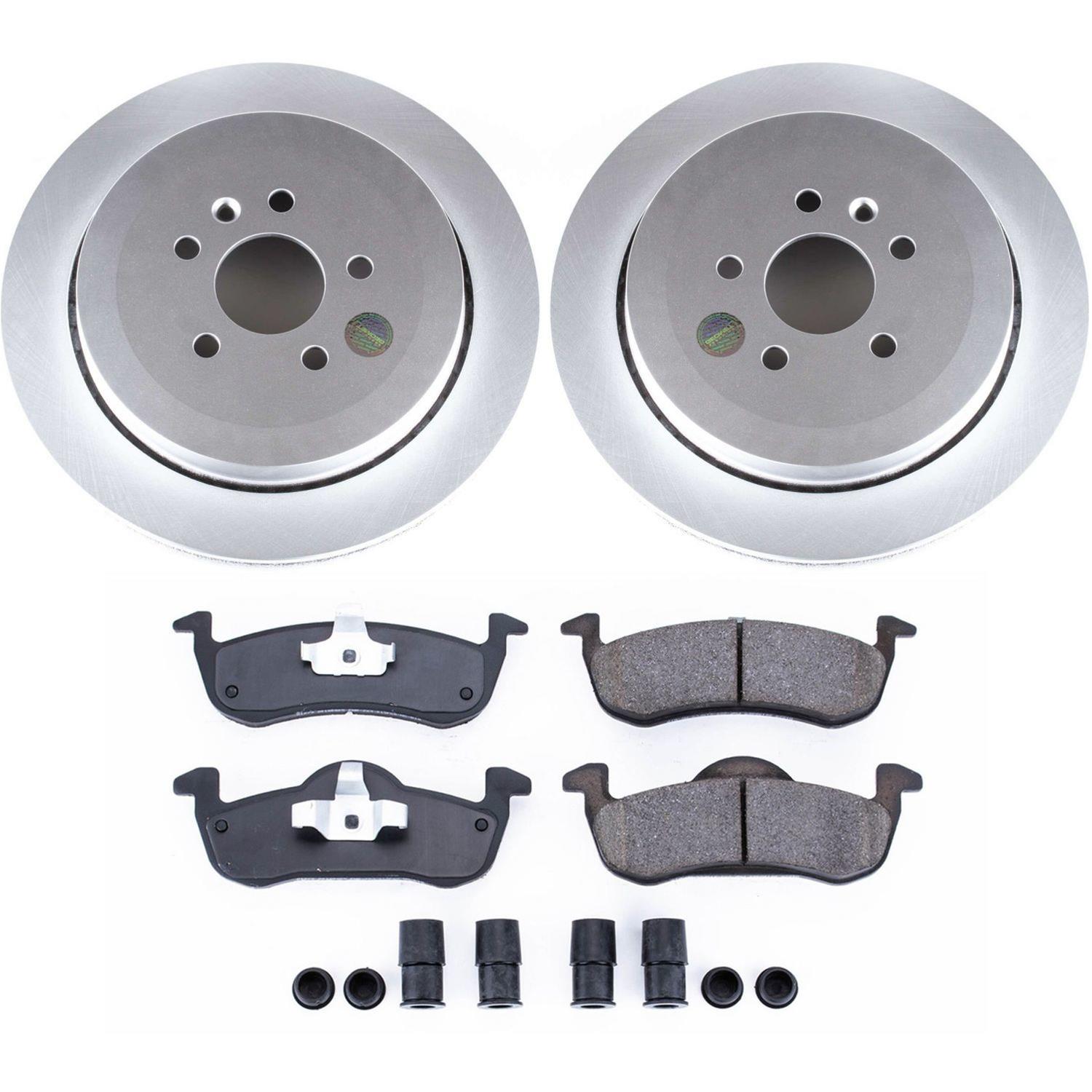 Power Stop 13-18 Lincoln MKT Front & Rear Z17 Evolution Geomet Coated Brake Kit (1x psbCRK6374, 1x psbCRK6819) thumbnail 4