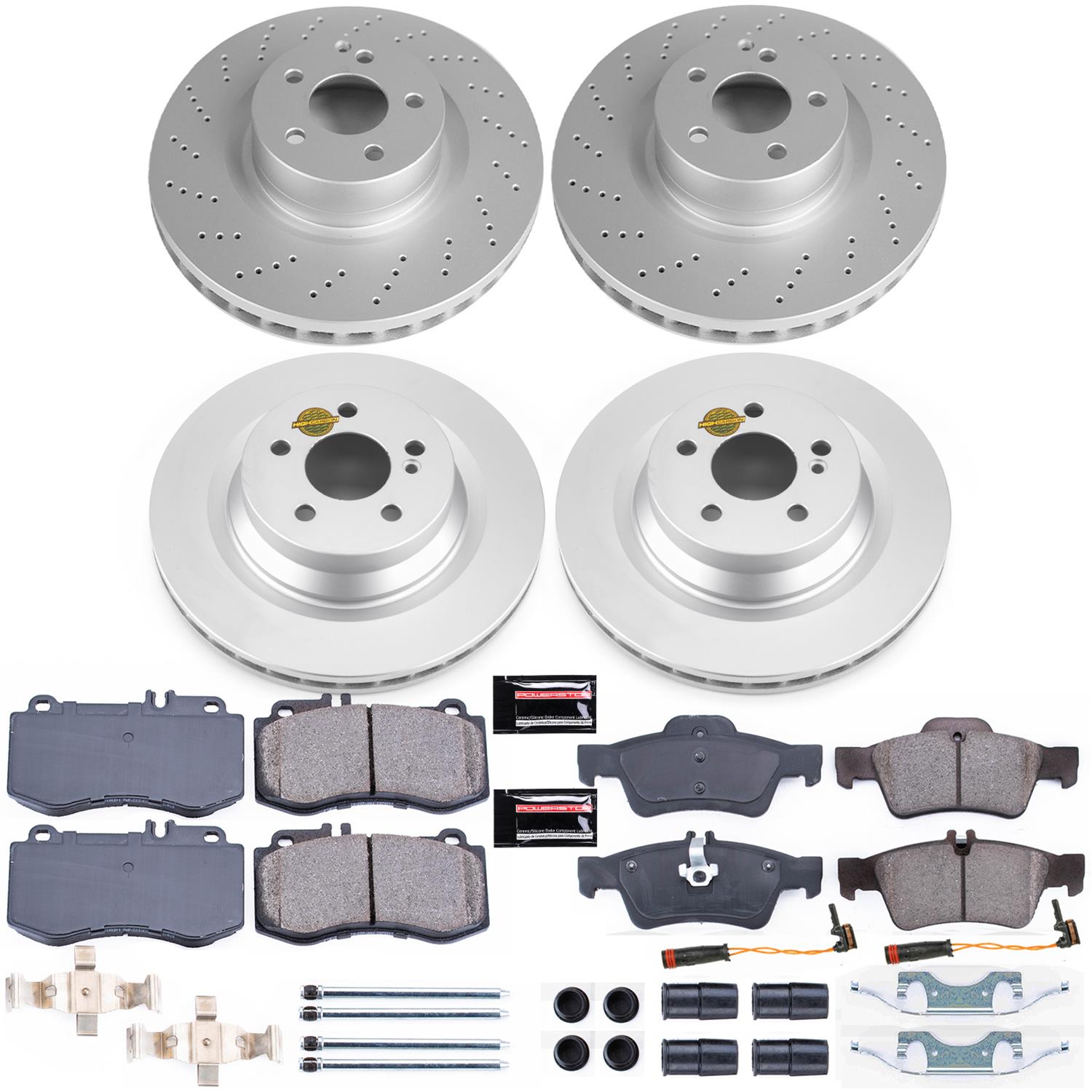 Power Stop 10-11 Mercedes-Benz E550 Front & Rear Z23 Evolution Sport Coated Brake Kit (1x psbCRK6640, 1x psbCRK6881) thumbnail 4