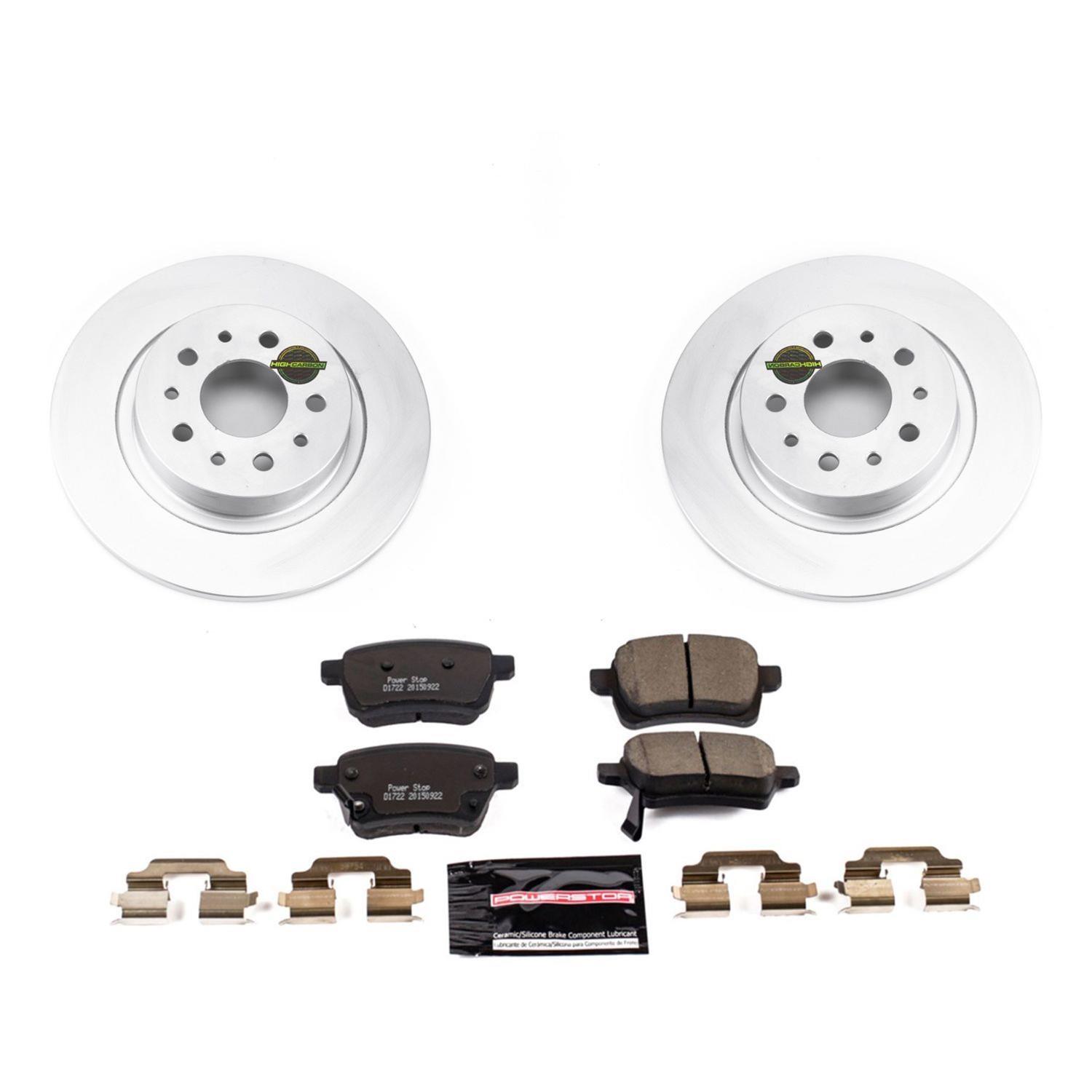 Power Stop 14-19 Fiat 500L Front & Rear Z23 Evolution Sport Coated Brake Kit (1x psbCRK6838, 1x psbCRK6840) thumbnail 8