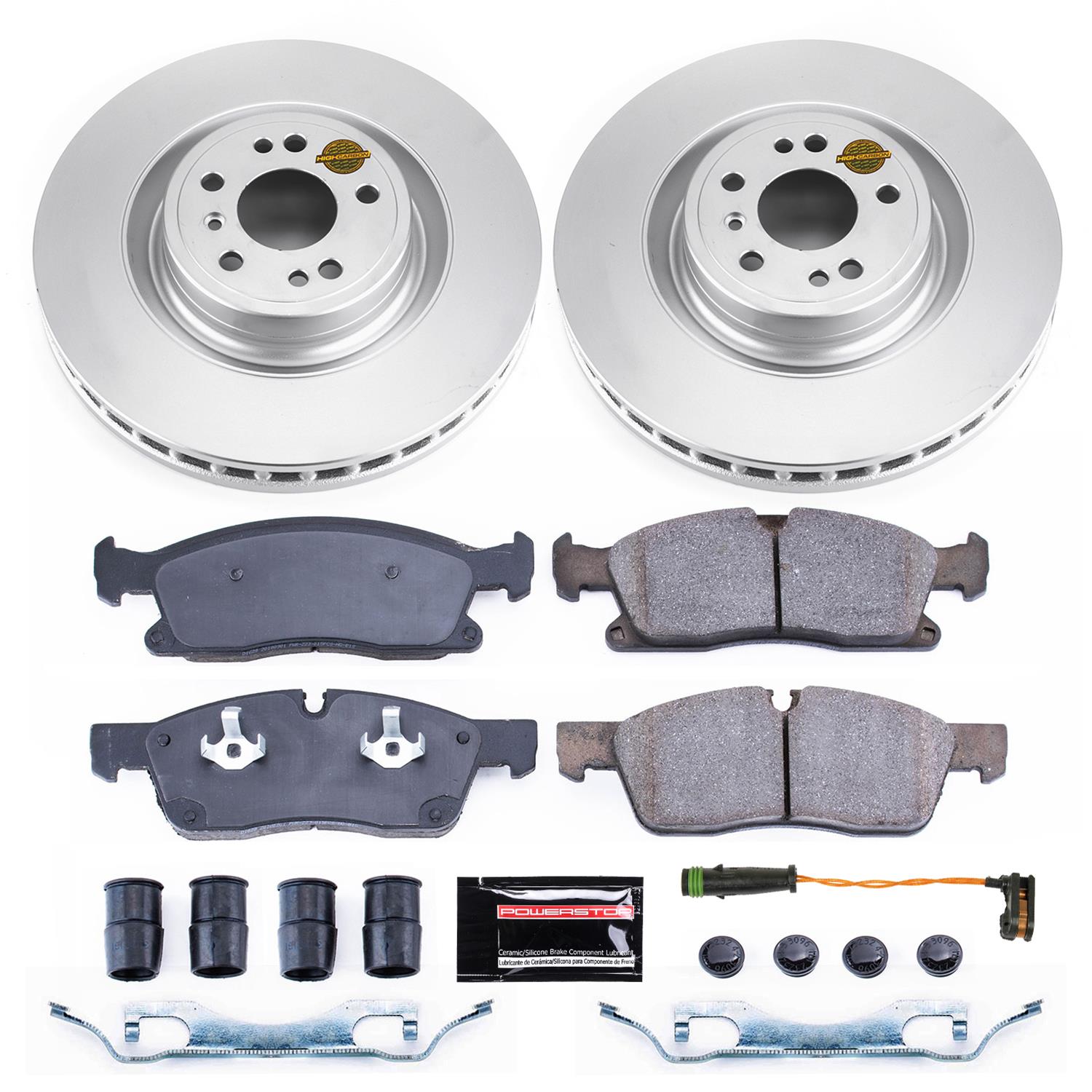Power Stop 2016 Mercedes-Benz GLE300d Front & Rear Z23 Evolution Sport Coated Brake Kit (1x psbCRK6883, 1x psbCRK7438) thumbnail 4