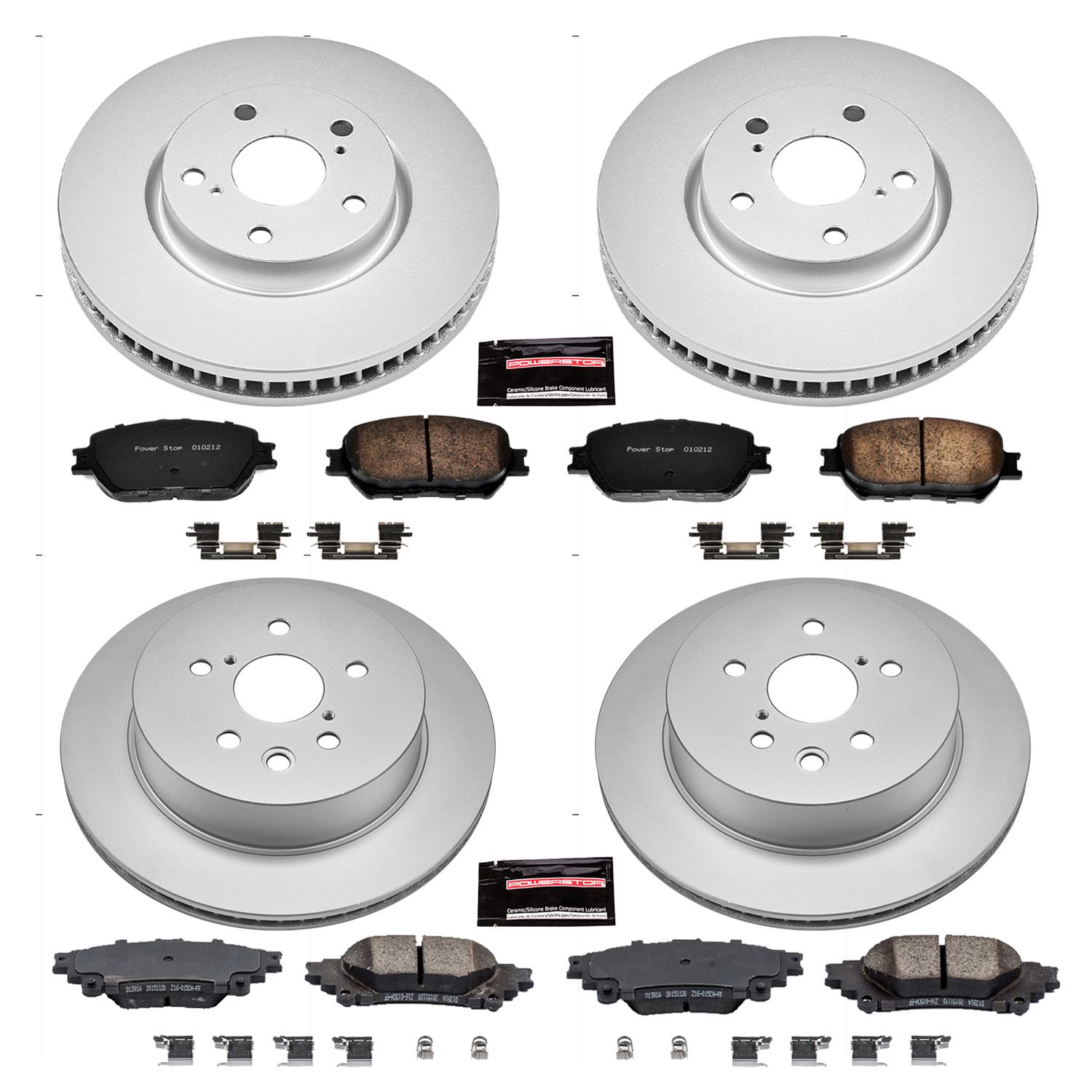 Power Stop 14-15 Lexus IS250 Front & Rear Z17 Evolution Geomet Coated Brake Kit (1x psbCRK5272, 1x psbCRK6928) thumbnail 4