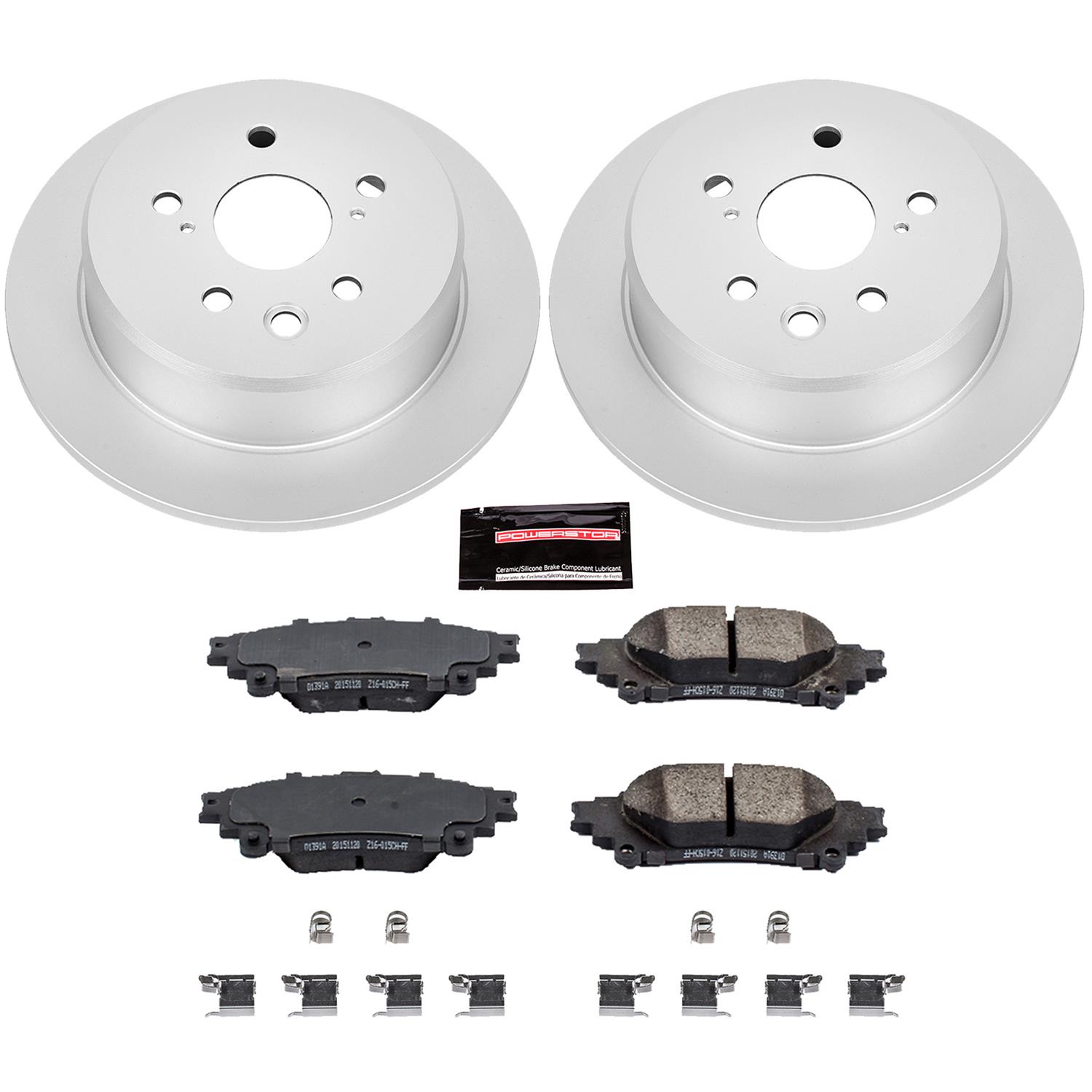 Power Stop 14-15 Lexus IS250 Front & Rear Z17 Evolution Geomet Coated Brake Kit (1x psbCRK6990, 1x psbCRK6930) thumbnail 8