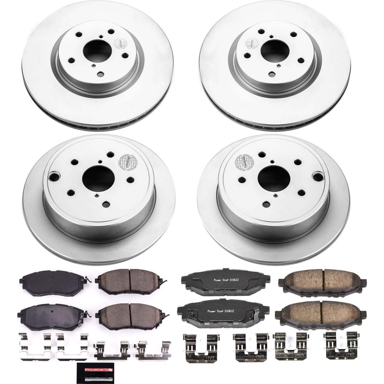 Power Stop 15-19 Subaru WRX Front & Rear Z17 Evolution Geomet Coated Brake Kit (1x psbCRK6977, 1x psbCRK4603) thumbnail 4