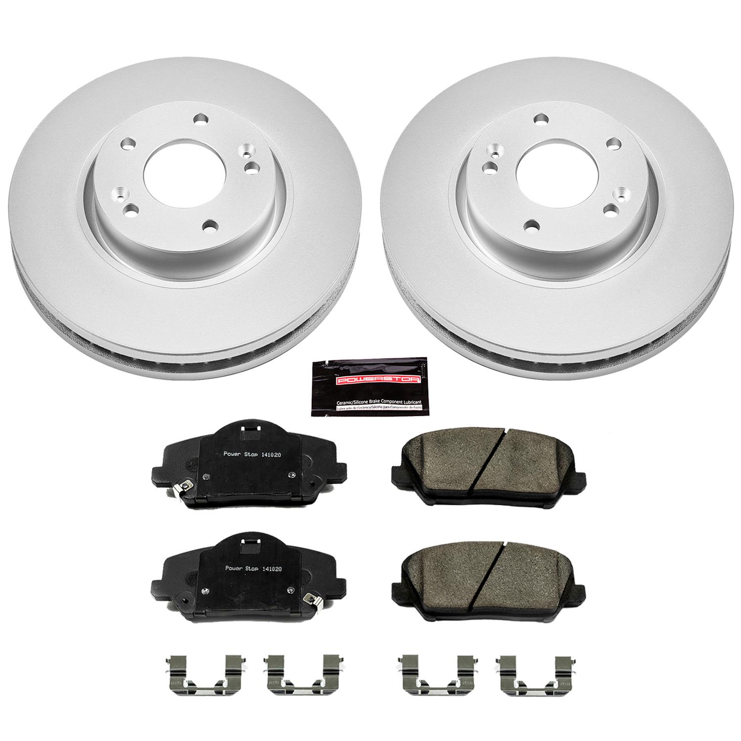 Power Stop 14-17 Kia Forte5 Front & Rear Z17 Evolution Geomet Coated Brake Kit (1x psbCRK6502, 1x psbCRK6935) thumbnail 5