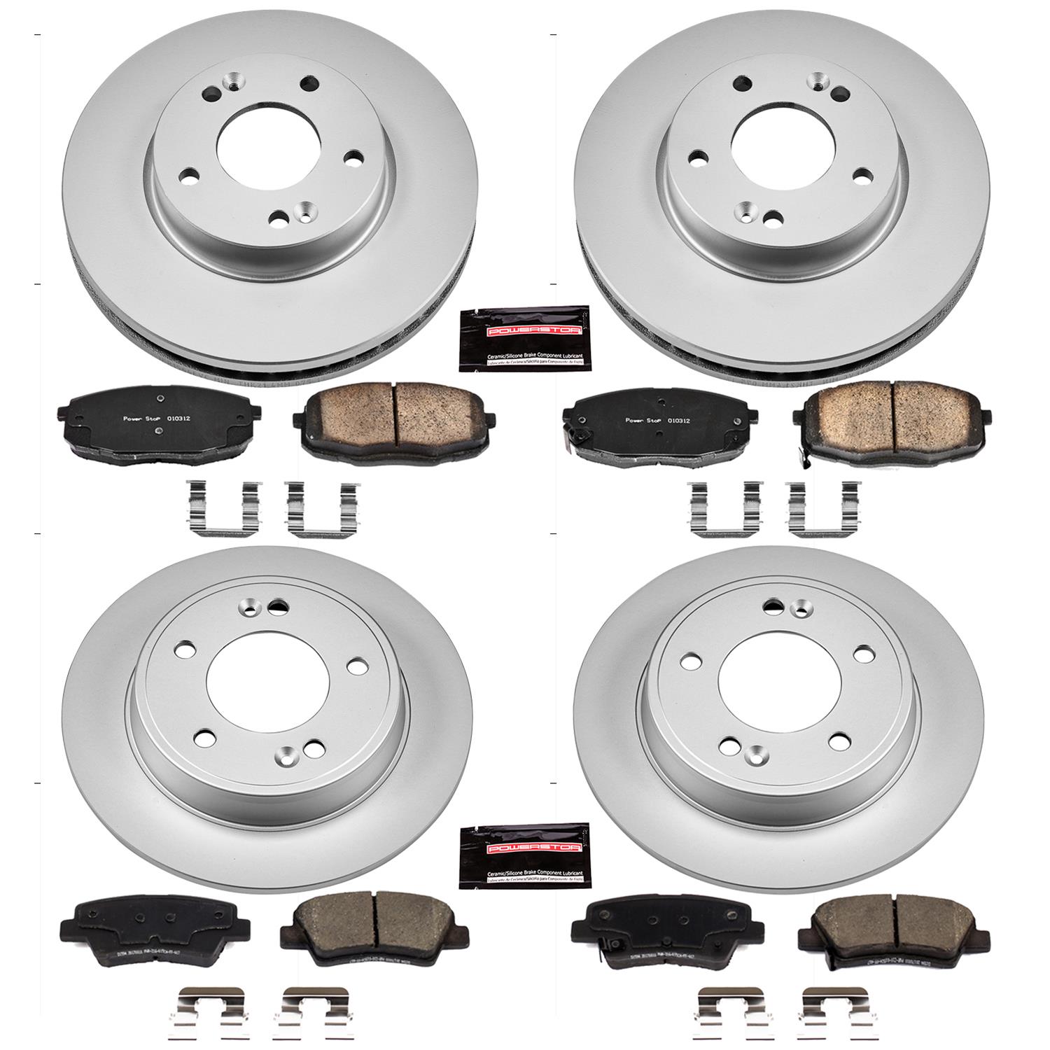 Power Stop 14-16 Kia Soul Front & Rear Z17 Evolution Geomet Coated Brake Kit (1x psbCRK6946, 1x psbCRK6502) thumbnail 4