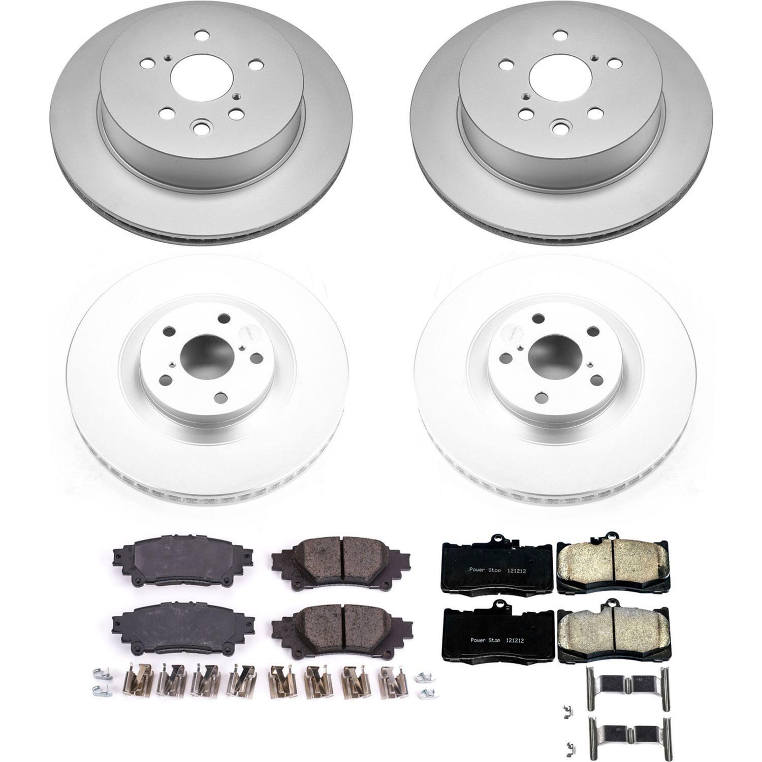 Power Stop 14-15 Lexus IS350 Front & Rear Z17 Evolution Geomet Coated Brake Kit (1x psbCRK6355, 1x psbCRK6928) thumbnail 5