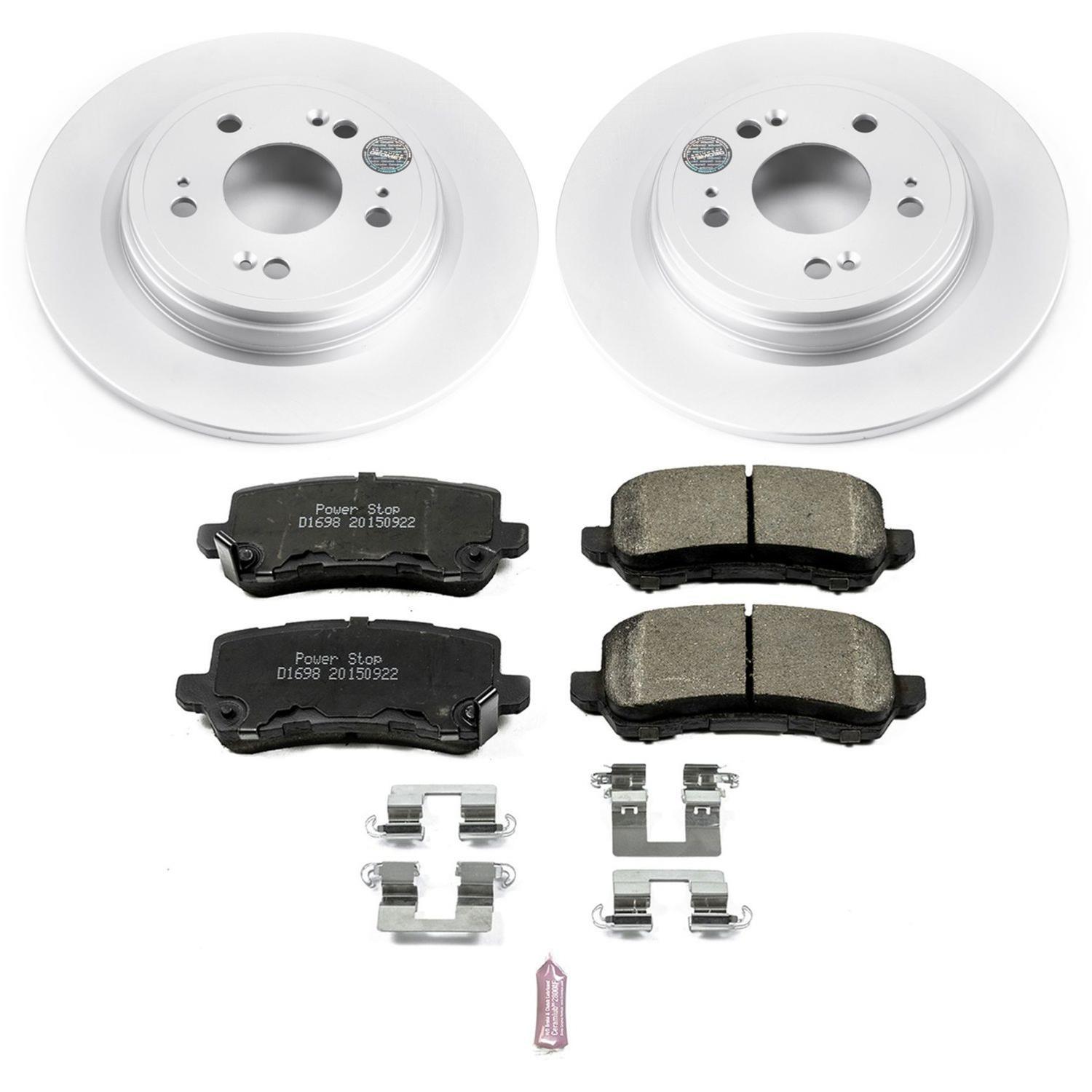 Power Stop 14-19 Acura RLX Front & Rear Z17 Evolution Geomet Coated Brake Kit (1x psbCRK6952, 1x psbCRK6955) thumbnail 8