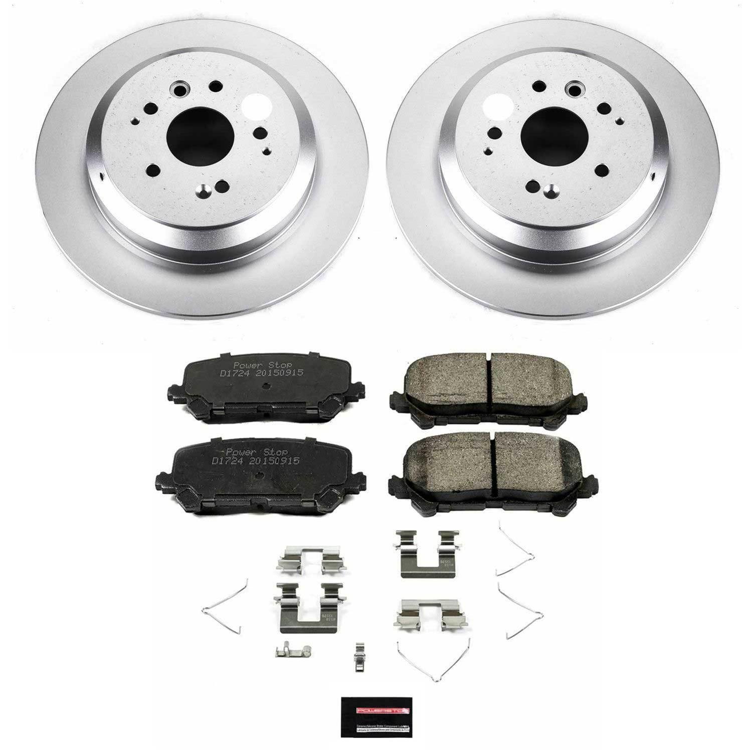 Power Stop 14-16 Acura MDX Front & Rear Z17 Evolution Geomet Coated Brake Kit (1x psbCRK6953, 1x psbCRK6957) thumbnail 6