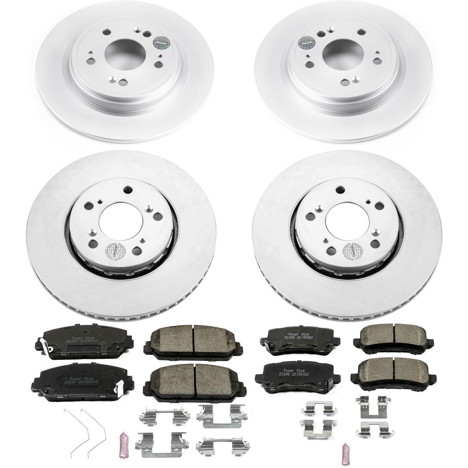 Power Stop 14-19 Acura RLX Front & Rear Z17 Evolution Geomet Coated Brake Kit (1x psbCRK6952, 1x psbCRK6955) thumbnail 4