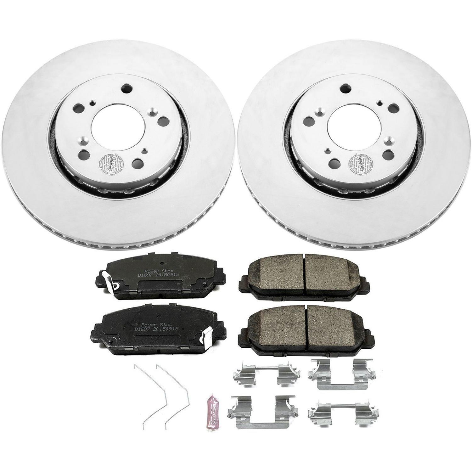 Power Stop 14-19 Acura RLX Front & Rear Z17 Evolution Geomet Coated Brake Kit (1x psbCRK6952, 1x psbCRK6955) thumbnail 5