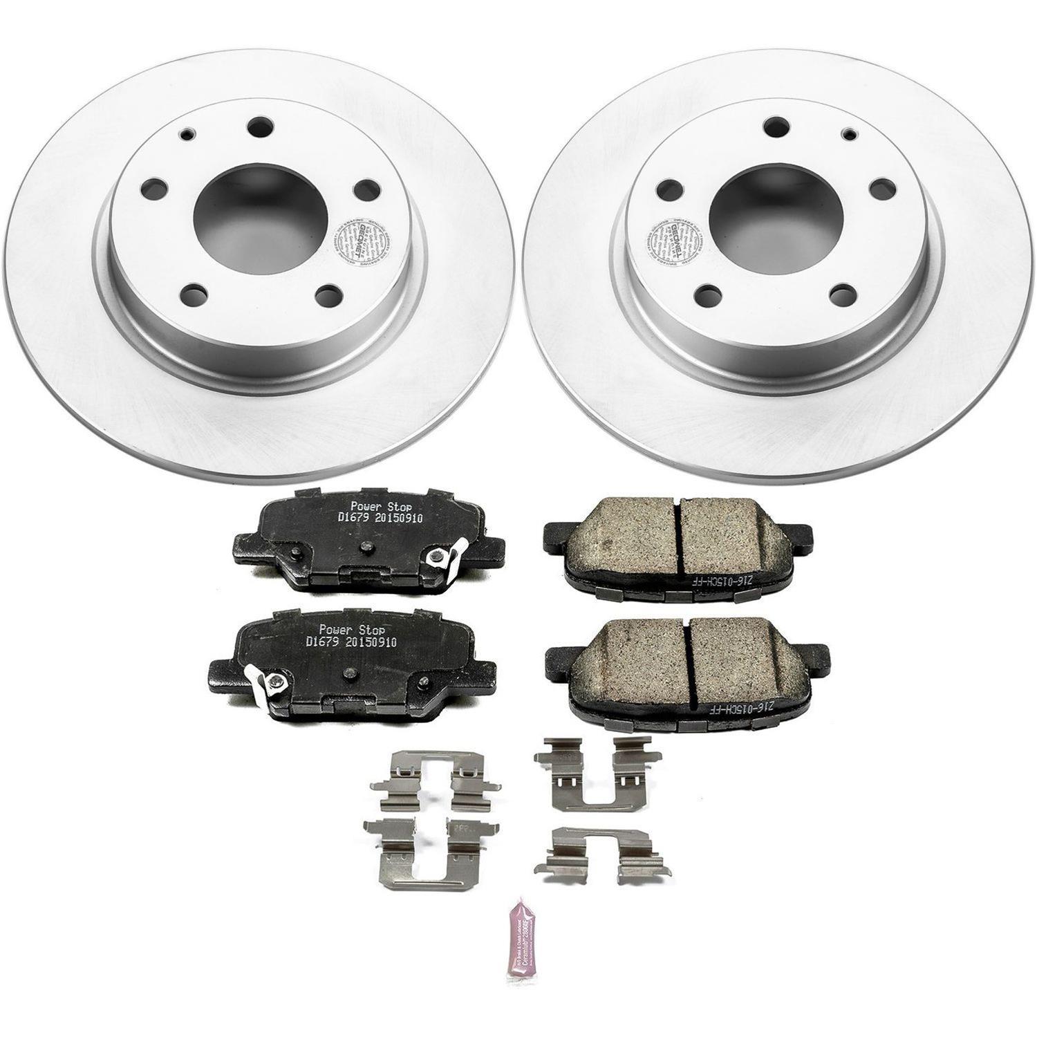 Power Stop 14-16 Mazda 3 Front & Rear Z17 Evolution Geomet Coated Brake Kit (1x psbCRK6975, 1x psbCRK6962) thumbnail 4