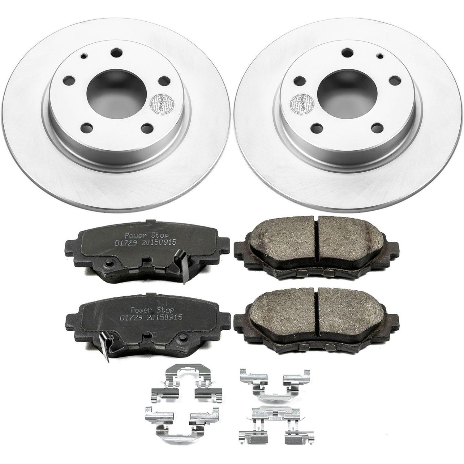 Power Stop 14-16 Mazda 3 Front & Rear Z17 Evolution Geomet Coated Brake Kit (1x psbCRK6963, 1x psbCRK6974) thumbnail 4