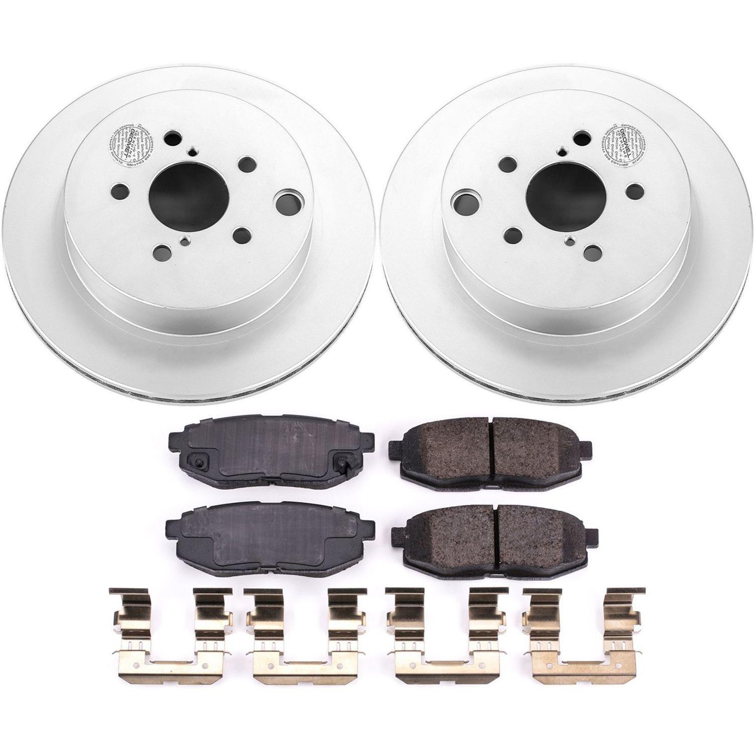 Power Stop 14-18 Subaru Forester Front & Rear Z17 Evolution Geomet Coated Brake Kit (1x psbCRK285, 1x psbCRK6978) thumbnail 2