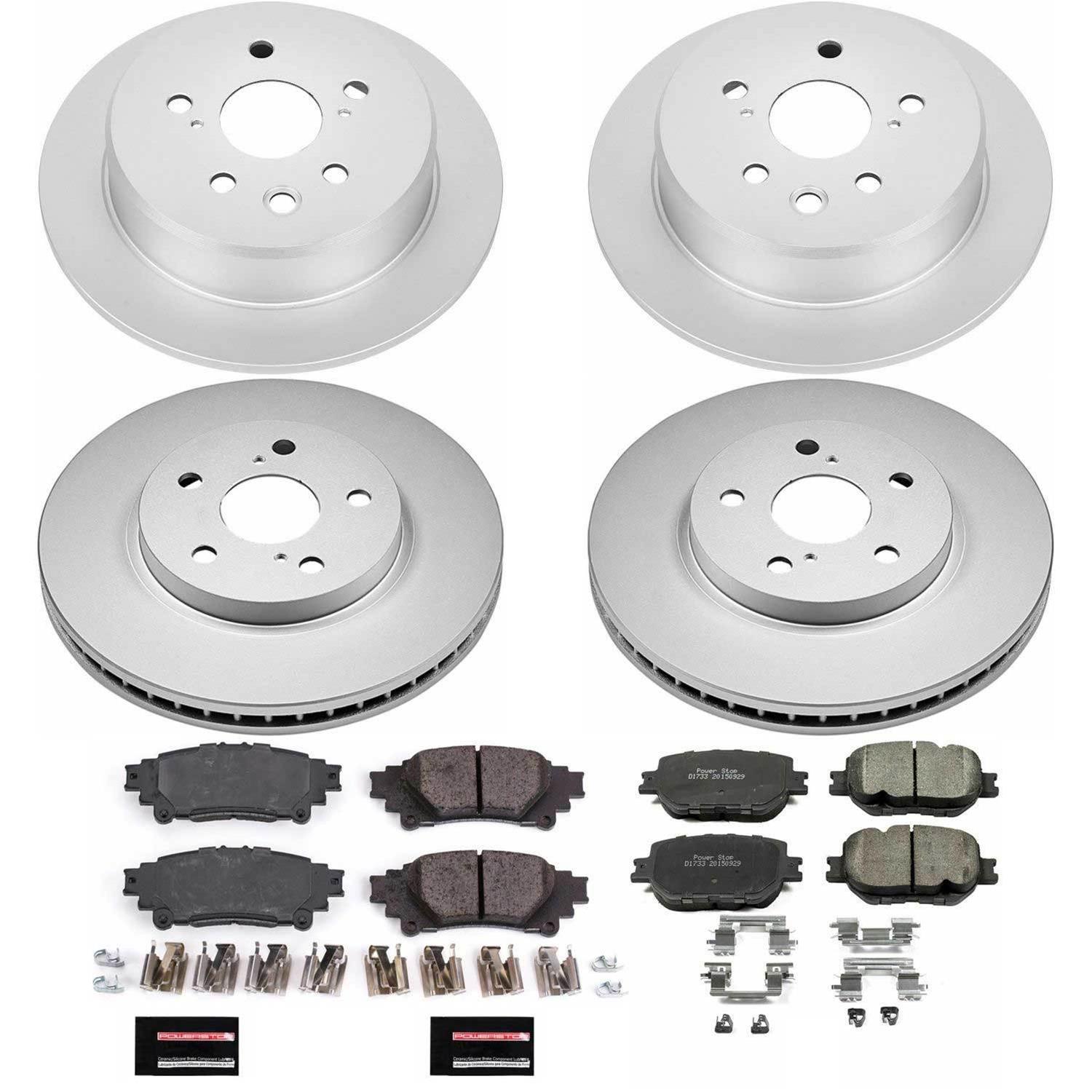 Power Stop 14-15 Lexus IS250 Front & Rear Z17 Evolution Geomet Coated Brake Kit (1x psbCRK6990, 1x psbCRK6930) thumbnail 4