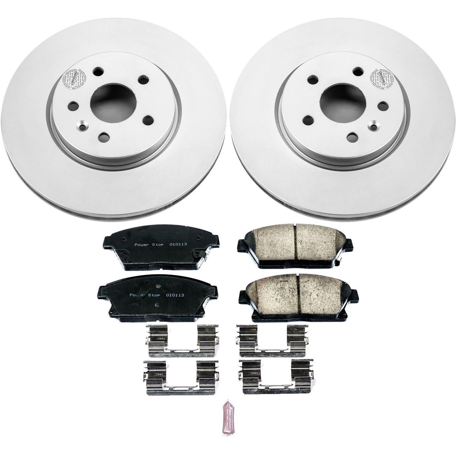 Power Stop 15-16 Chevrolet Trax Front & Rear Z17 Evolution Geomet Coated Brake Kit (1x psbCRK5544, 1x psbCRK6996) thumbnail 2