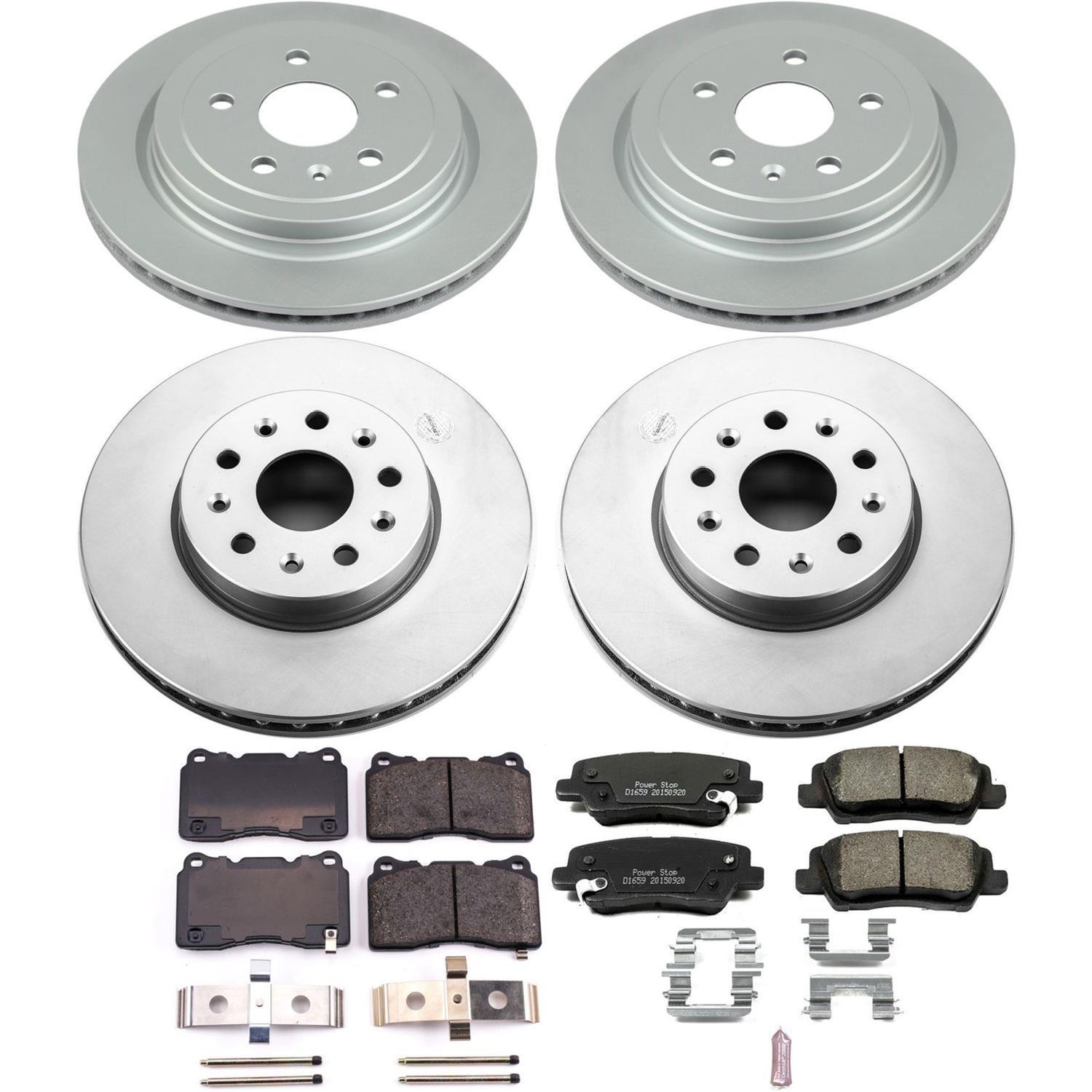 Power Stop 14-18 Cadillac CTS Front & Rear Z17 Evolution Geomet Coated Brake Kit (1x psbCRK7001, 1x psbCRK6991) thumbnail 4